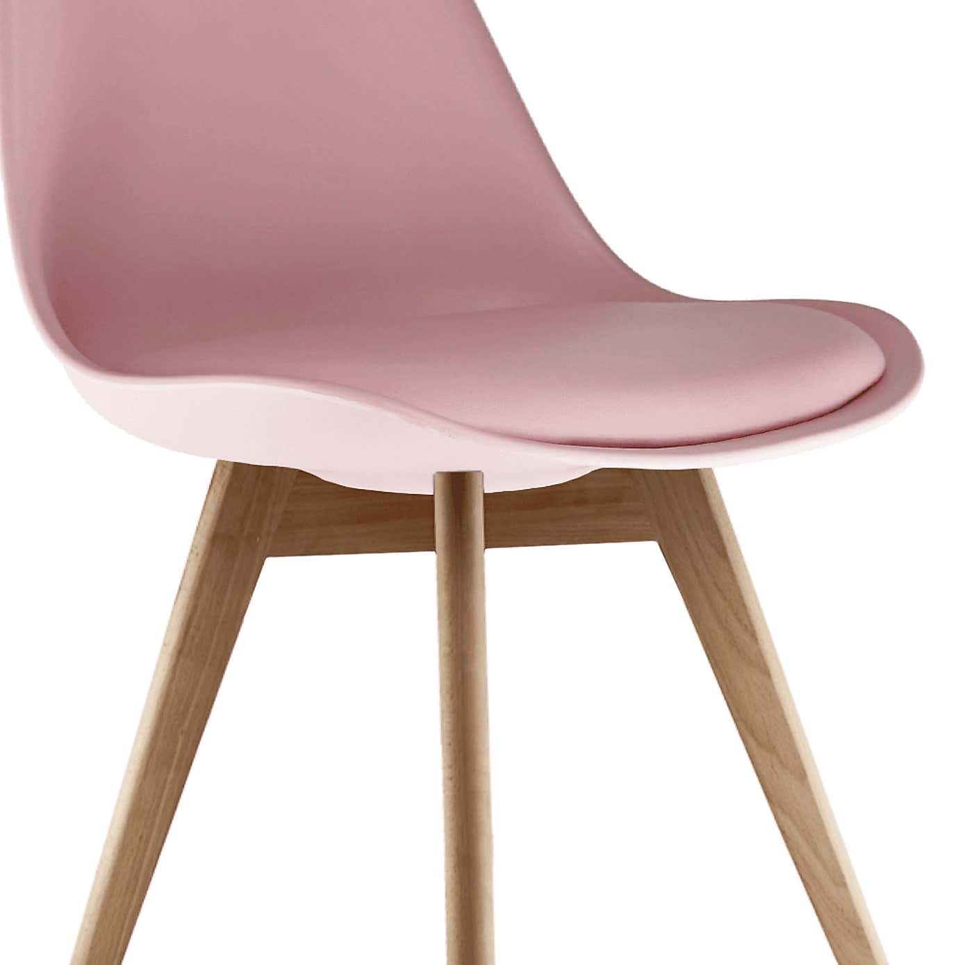 Fusion Living Soho Plastic Dining Chair with Squared Legs