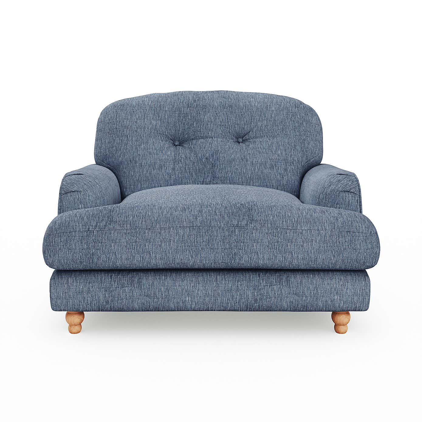 Martha Faux Linen Snuggle Chair