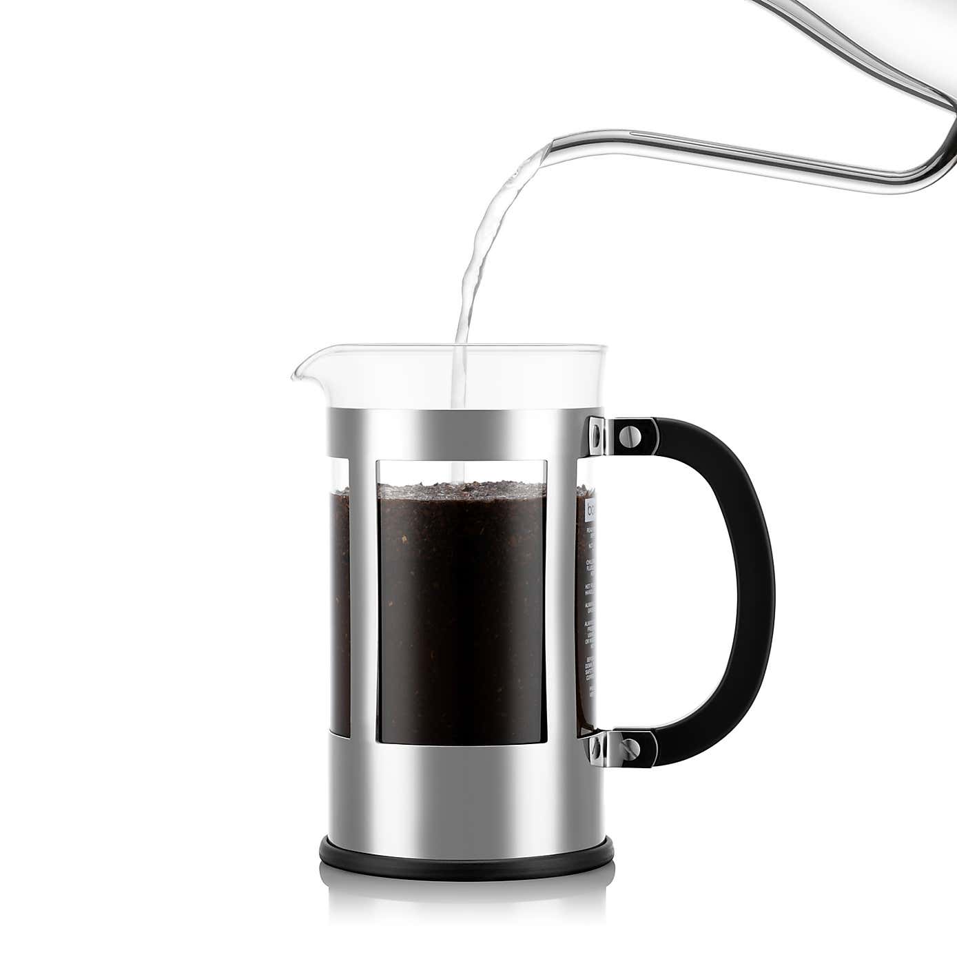 Bodum Kenya 8 Cup Silver Coffee Maker, 1L