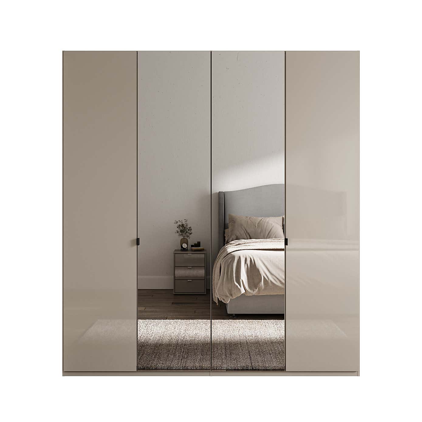 Wiemann Kahla 4 Door Mirrored Wardrobe