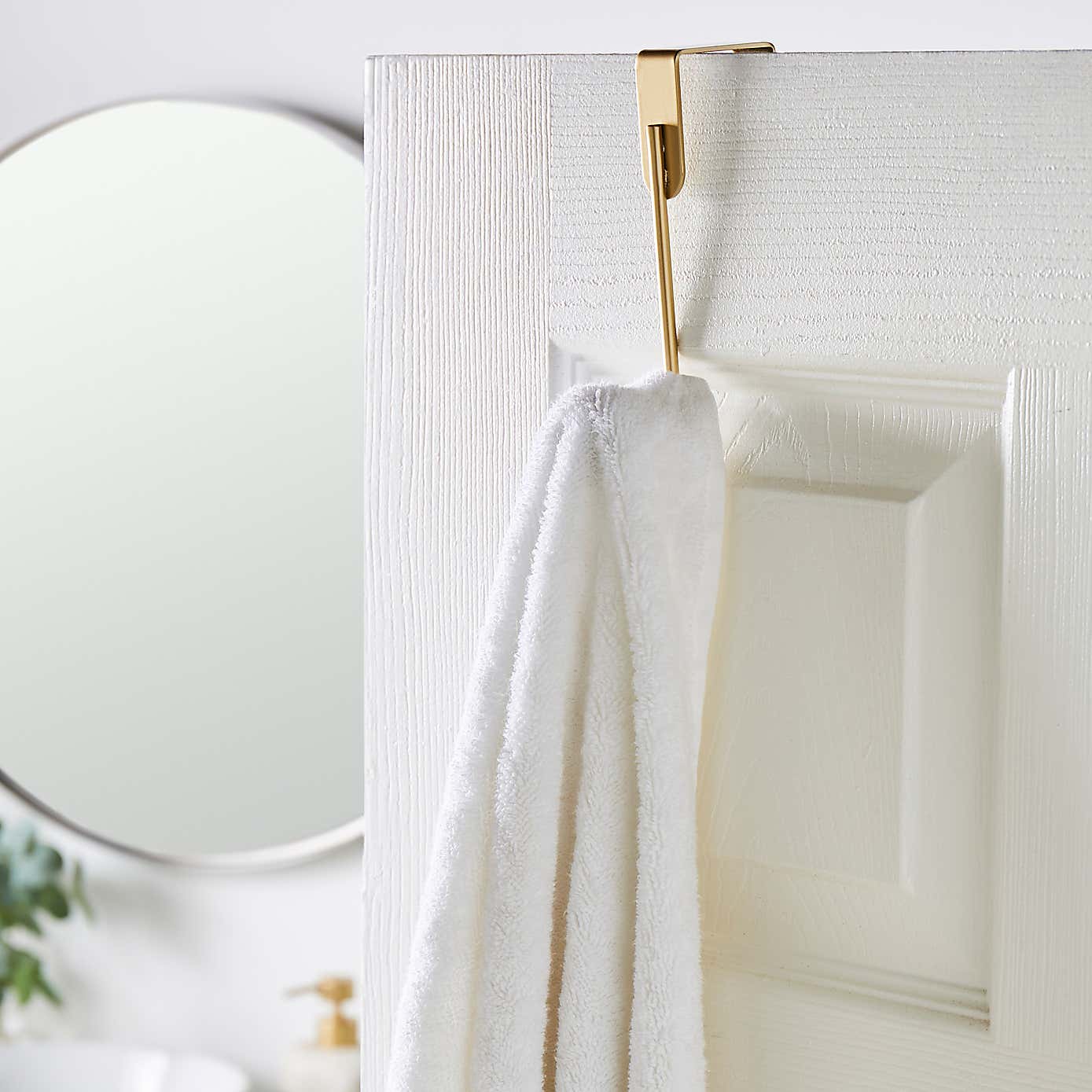 Marble Single Overdoor Towel Hook