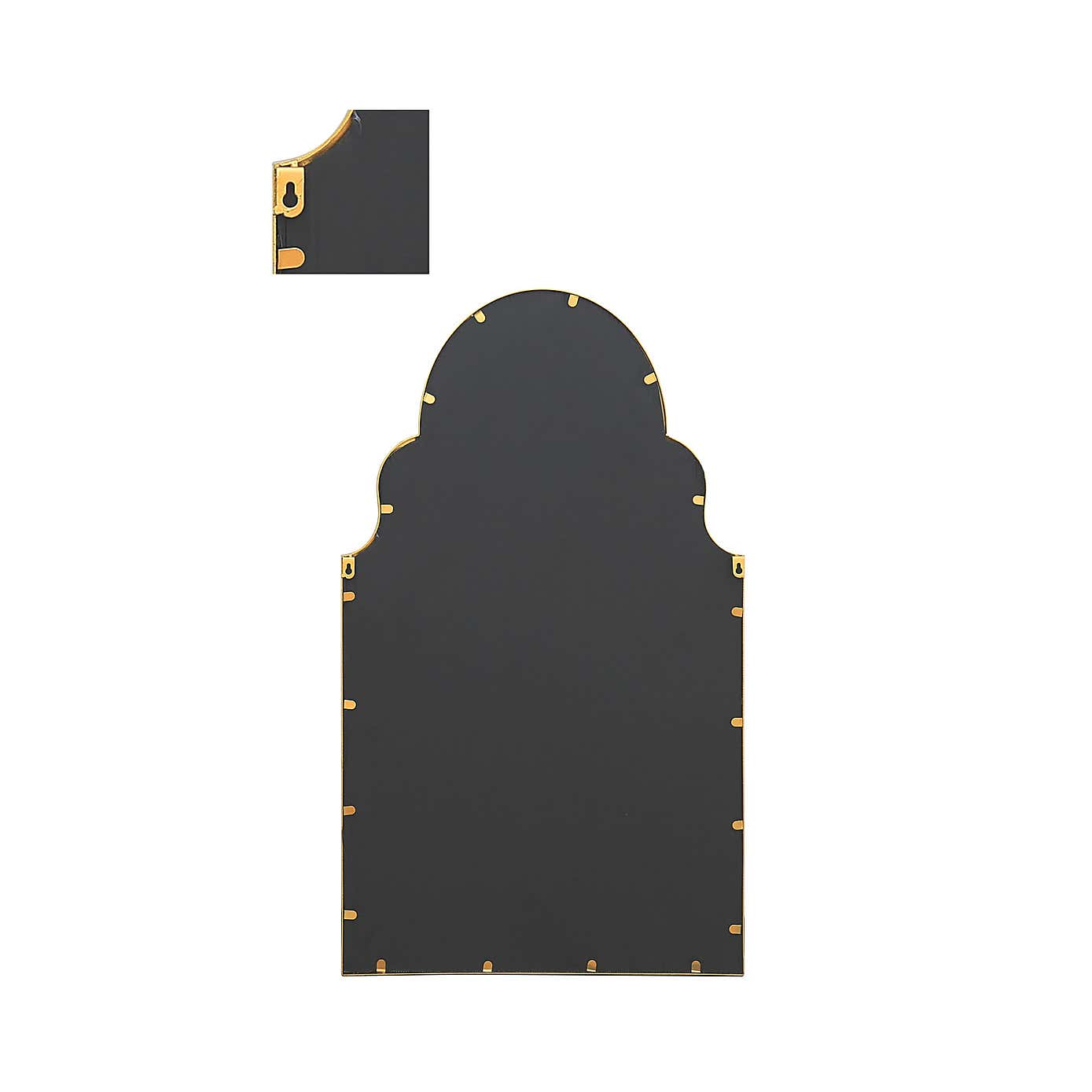 Arcus Crown Arched Indoor Outdoor Wall Mirror