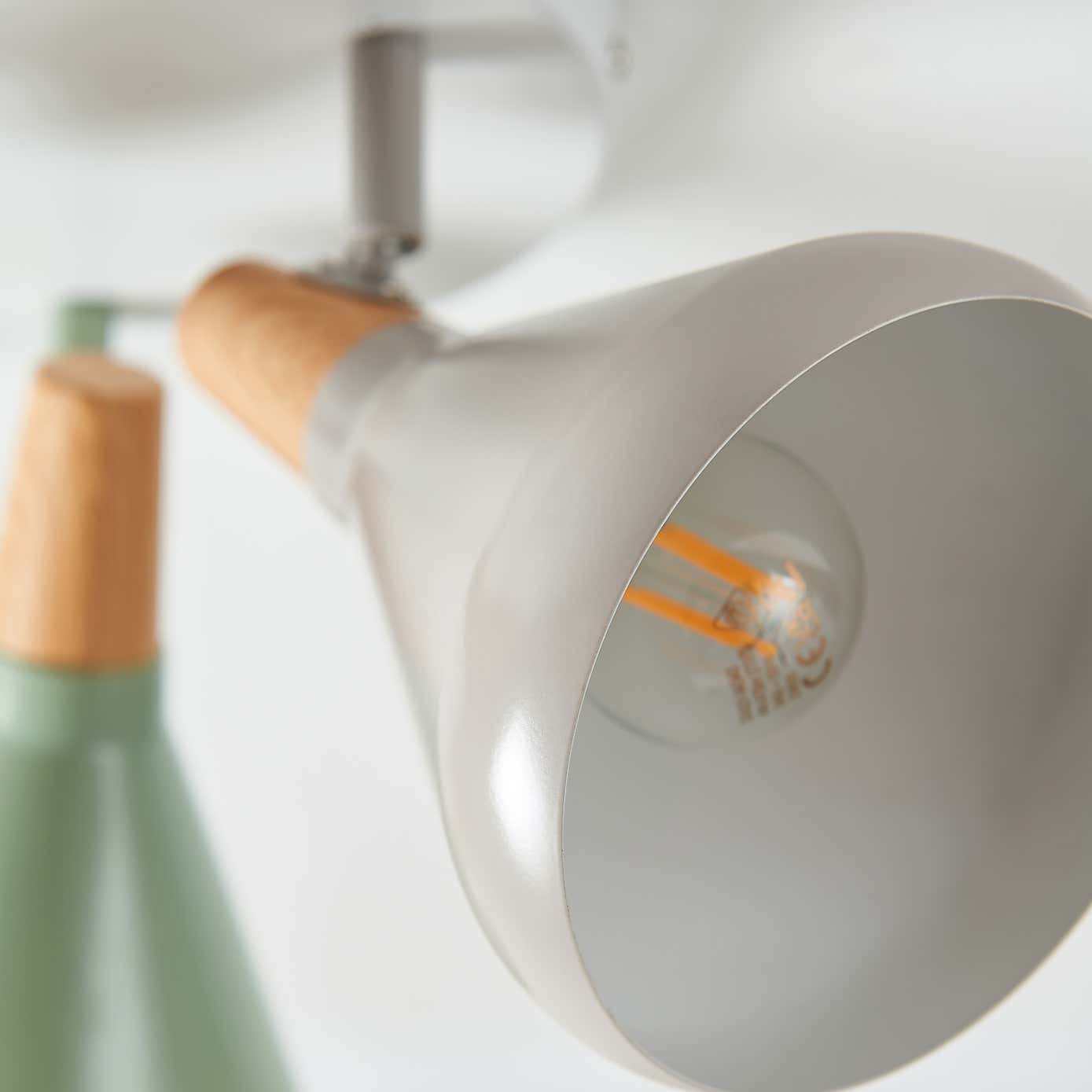 Wolston Retro 3 Light Adjustable Spotlight