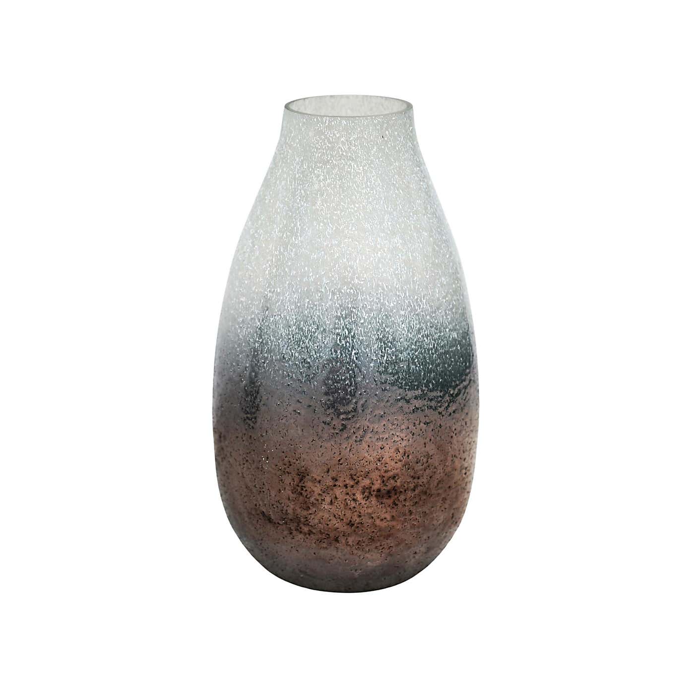 Verre Snowdrop Frosted Glass Vase