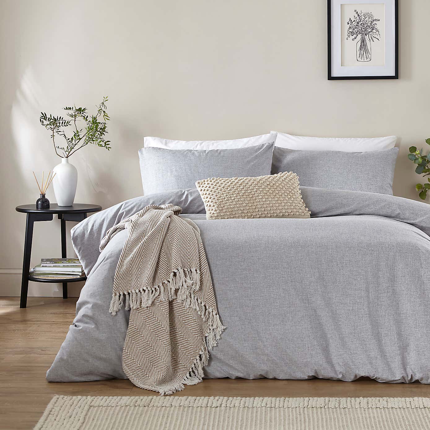 Supersoft Chambray Duvet Cover and Pillowcase Set
