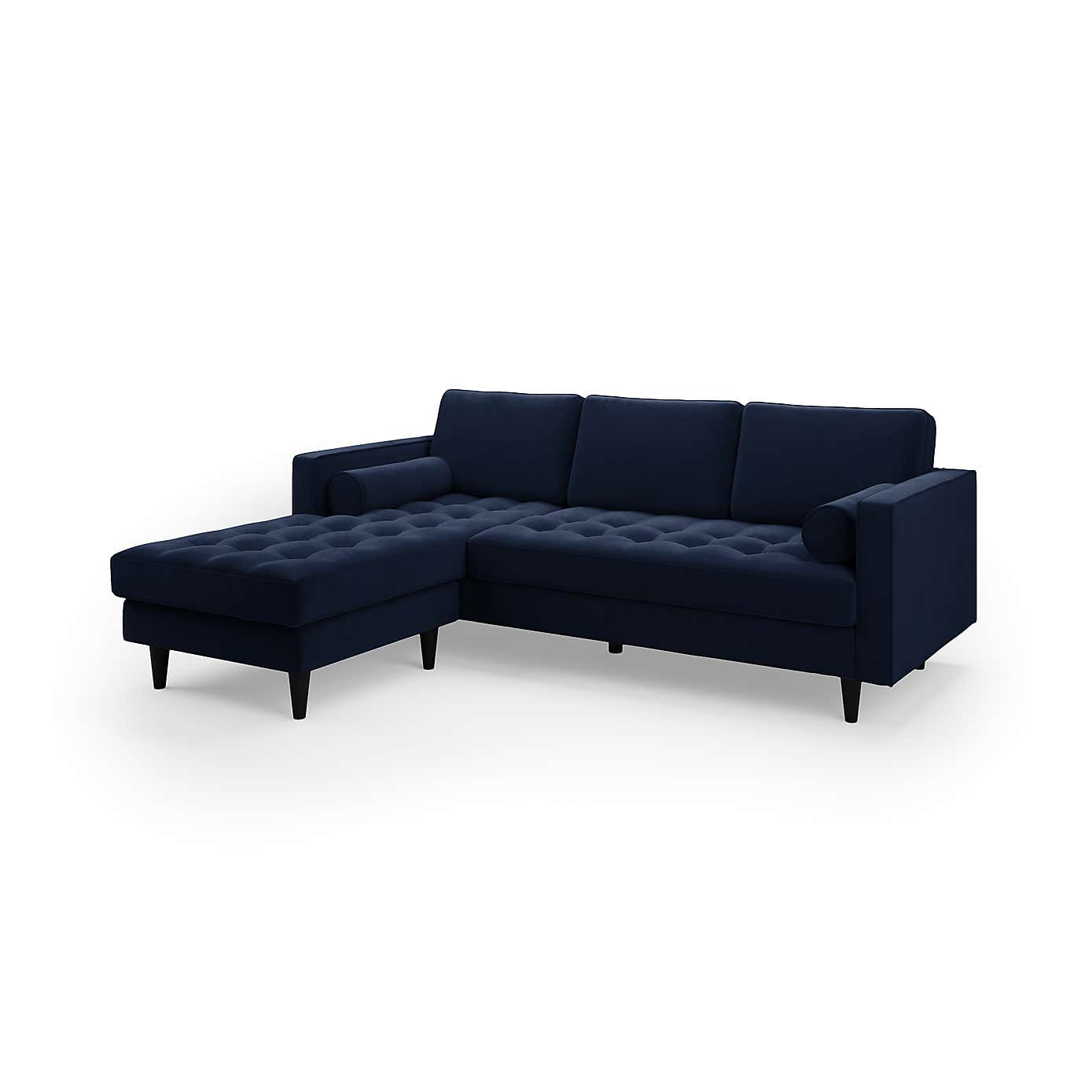 Zoe Velvet Left Hand Corner Sofa