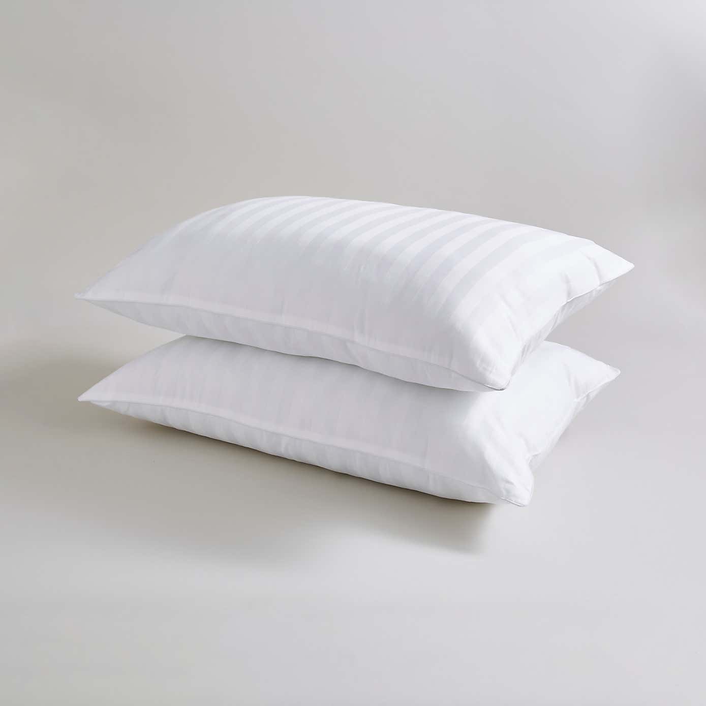 Hotel Pack of 2 Luxury Cotton Anti Allergy Side Sleeper Pillows