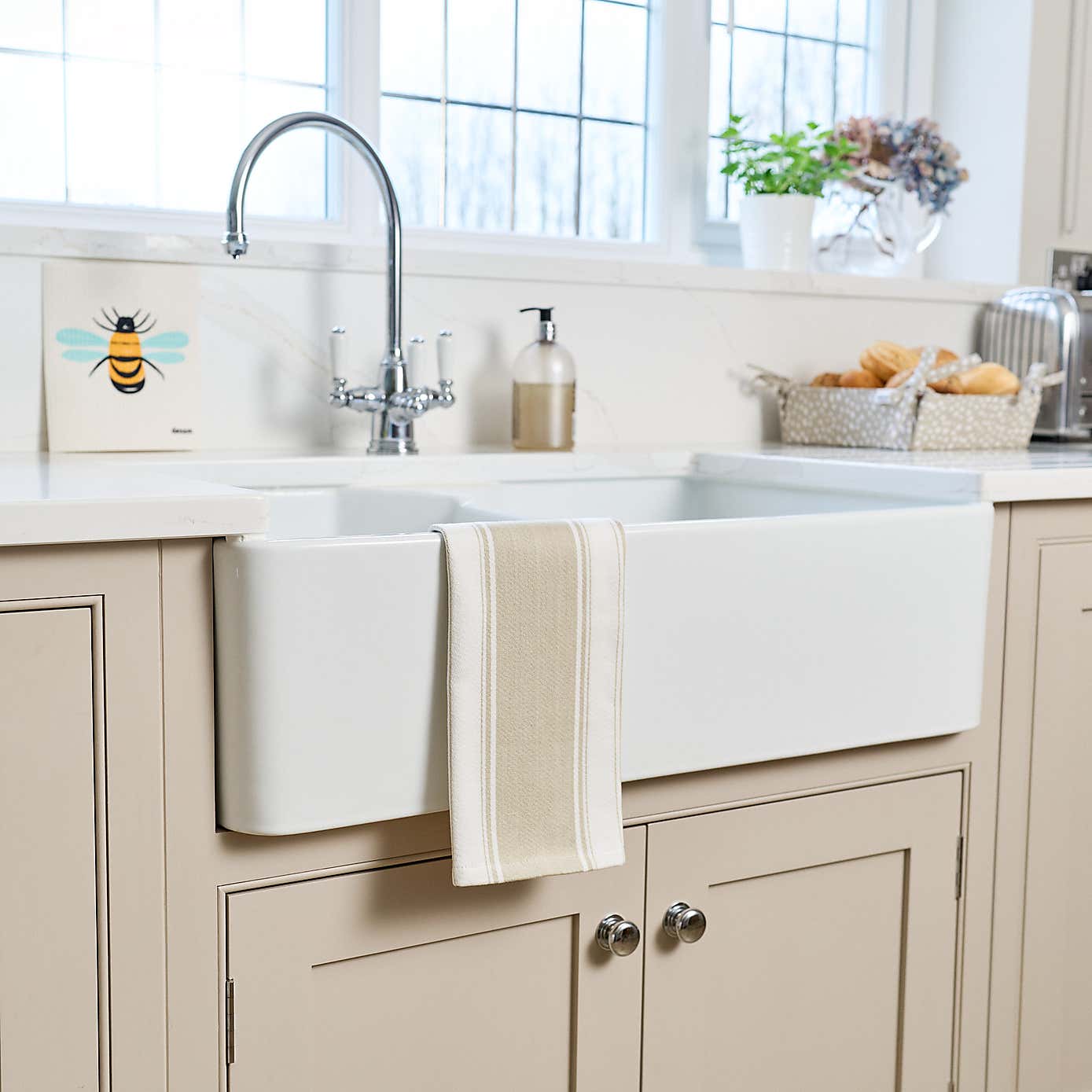 Dexam Set of 2 Love Colour Striped Tea Towels