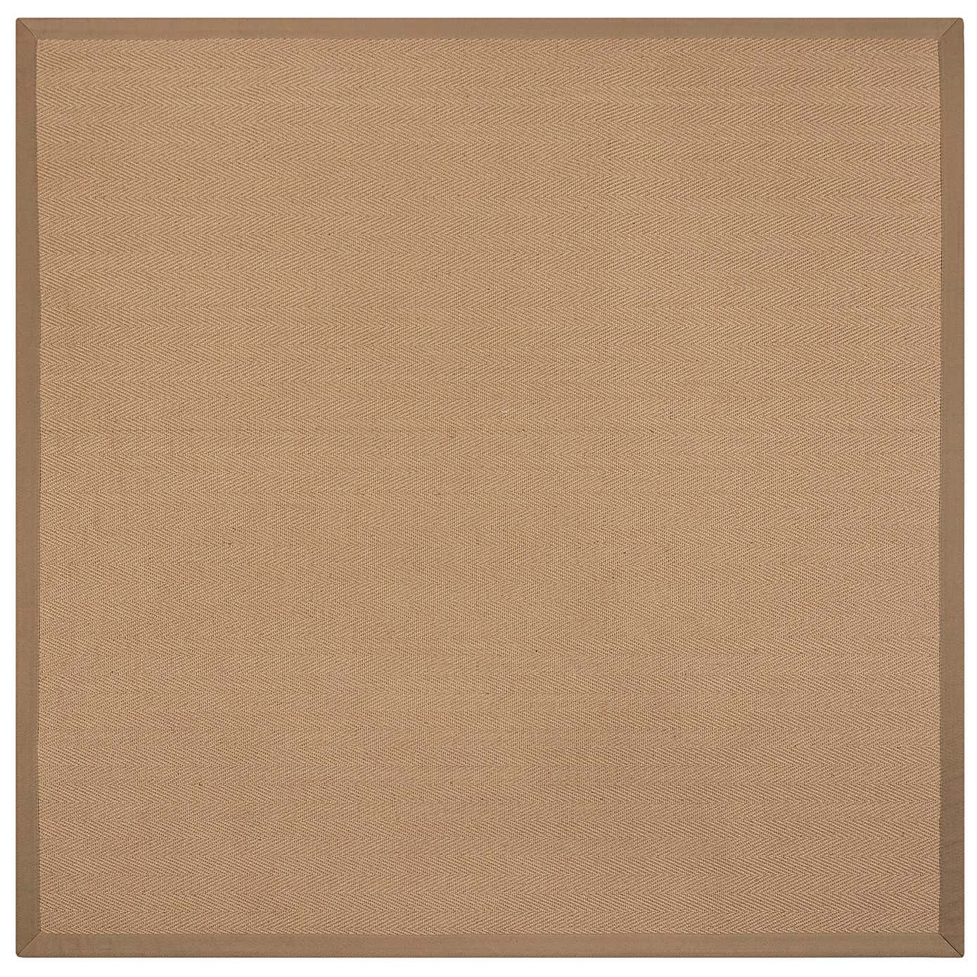 Herringbone Border Square Rug