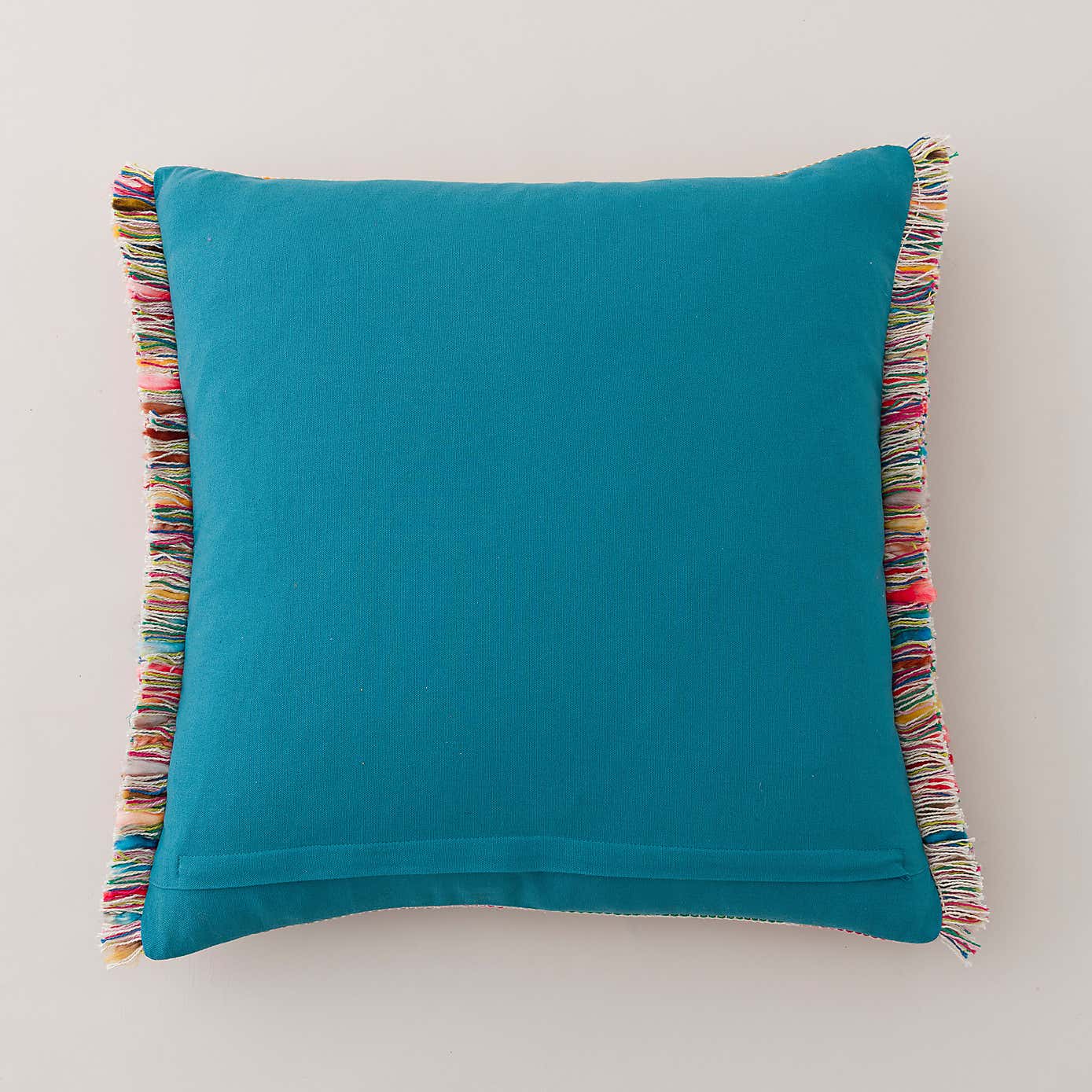 Ava Flat Weave Cotton Square Cushion