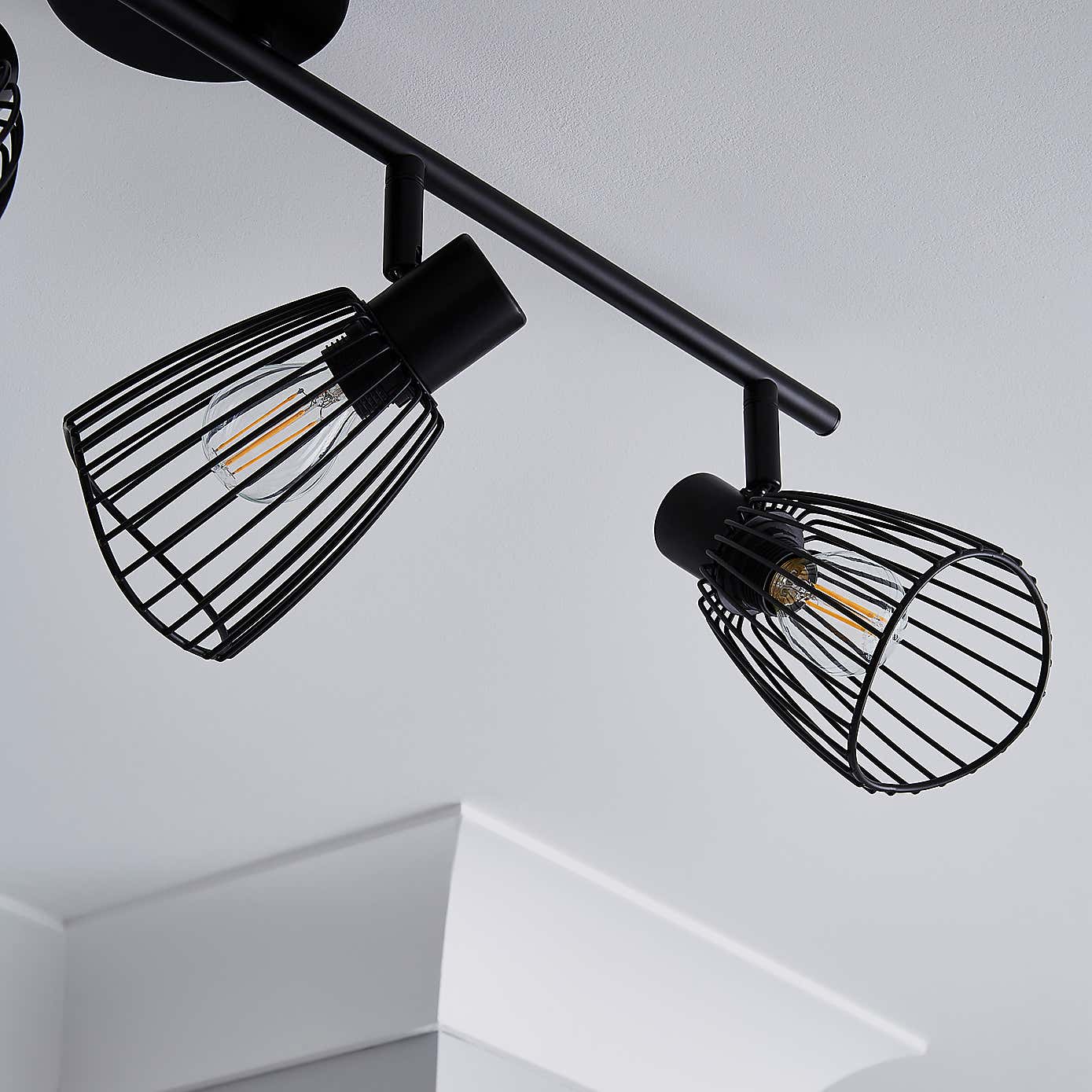 Elements Jaula 4 Light Spotlight Bar Black