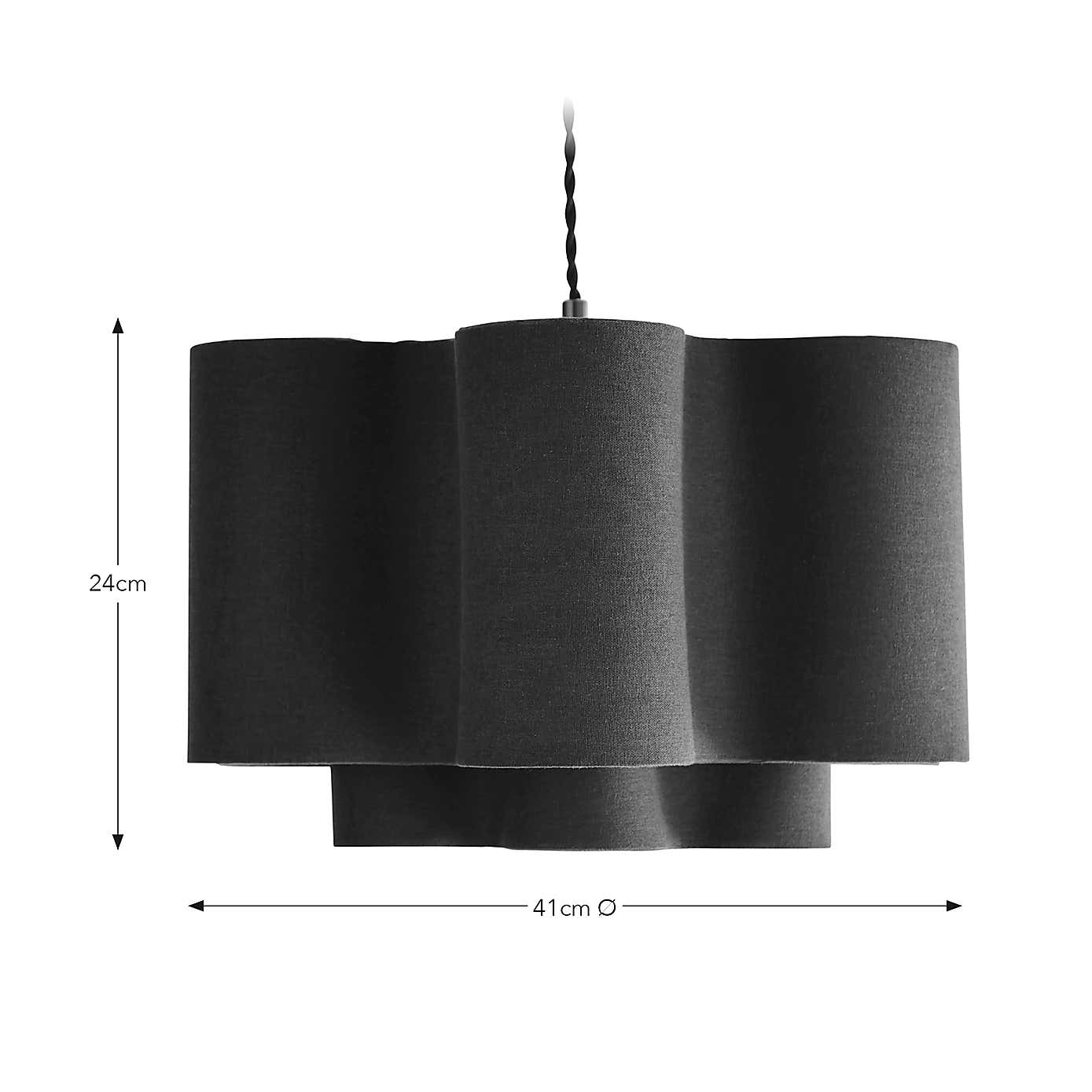 Sophie Robinson Wavy Two Tier Lamp Shade