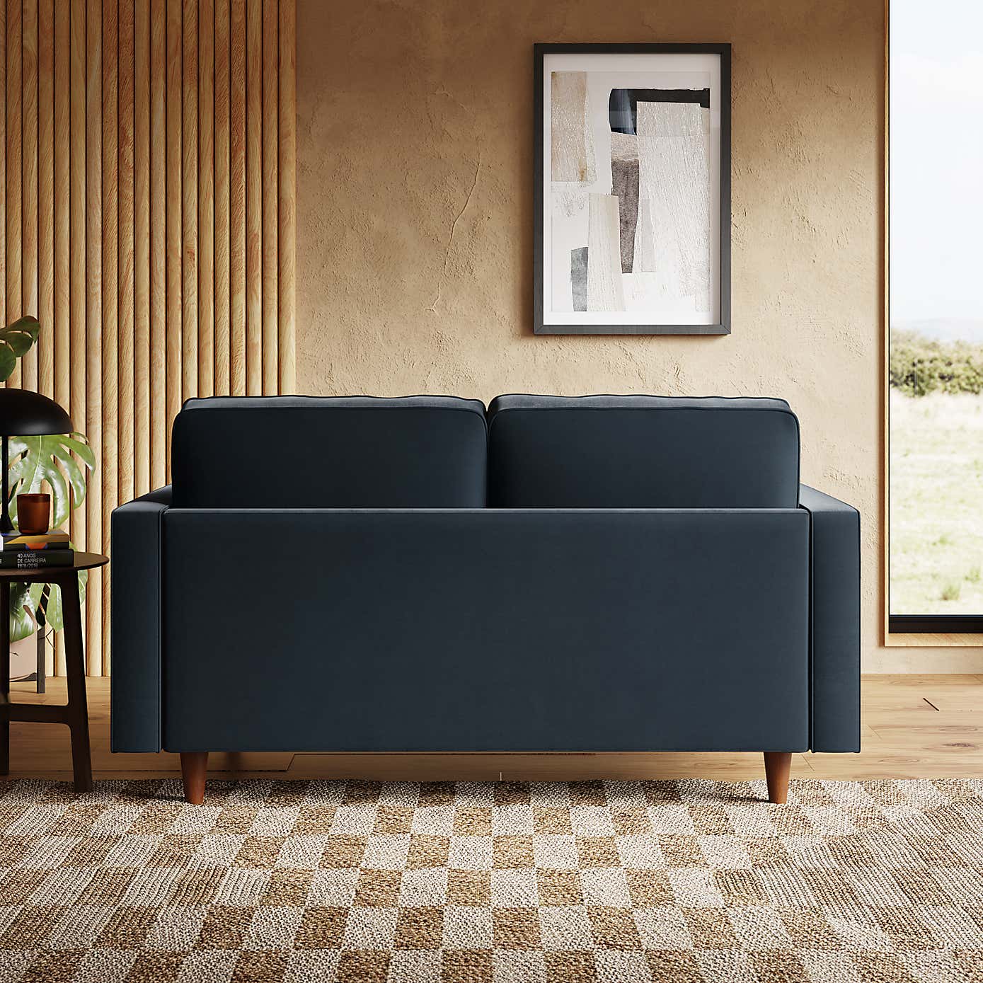 Zoe Casual Sit Velvet 2 Seater Sofa