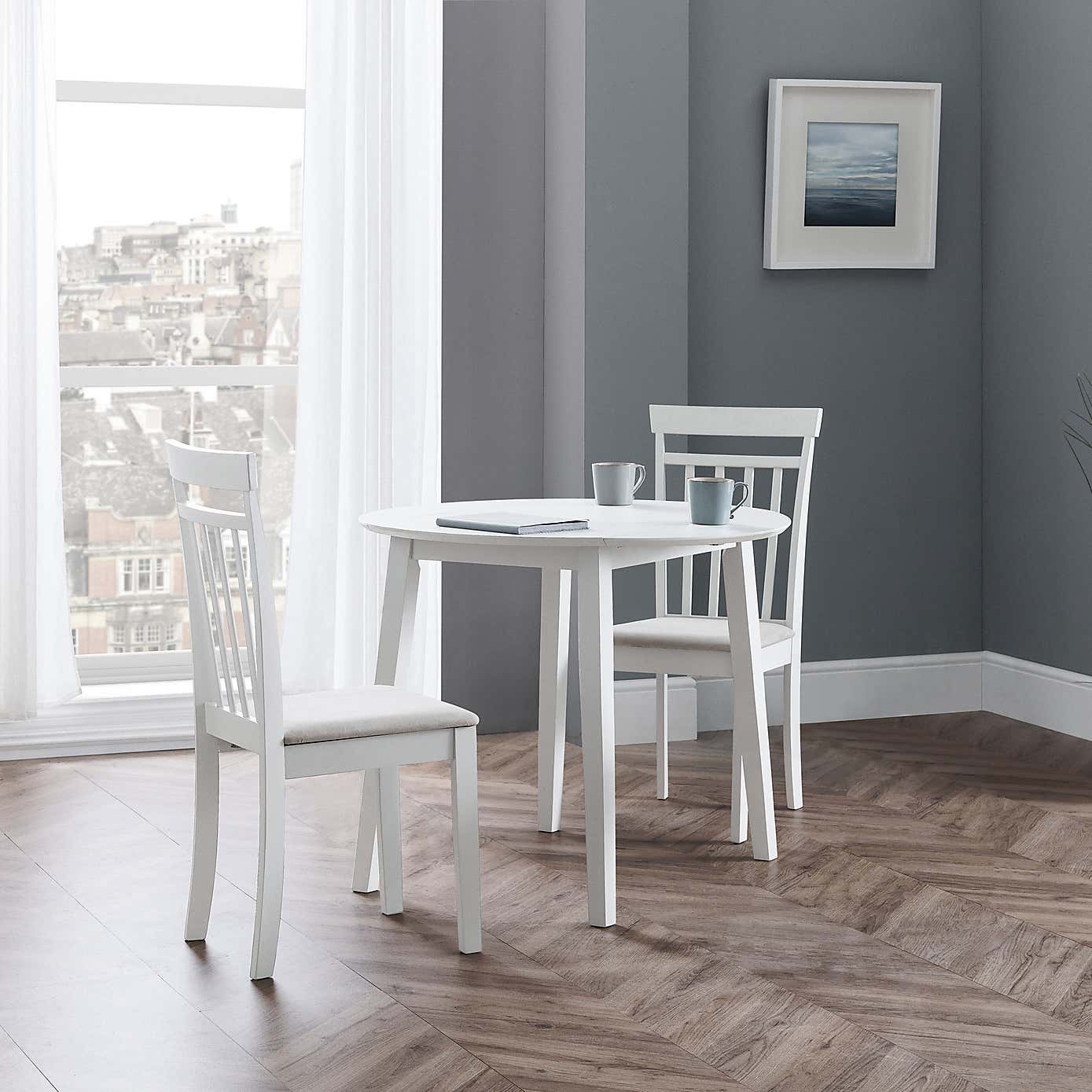 Return - Coast 2-4 Seater Round Drop Leaf Dining Table