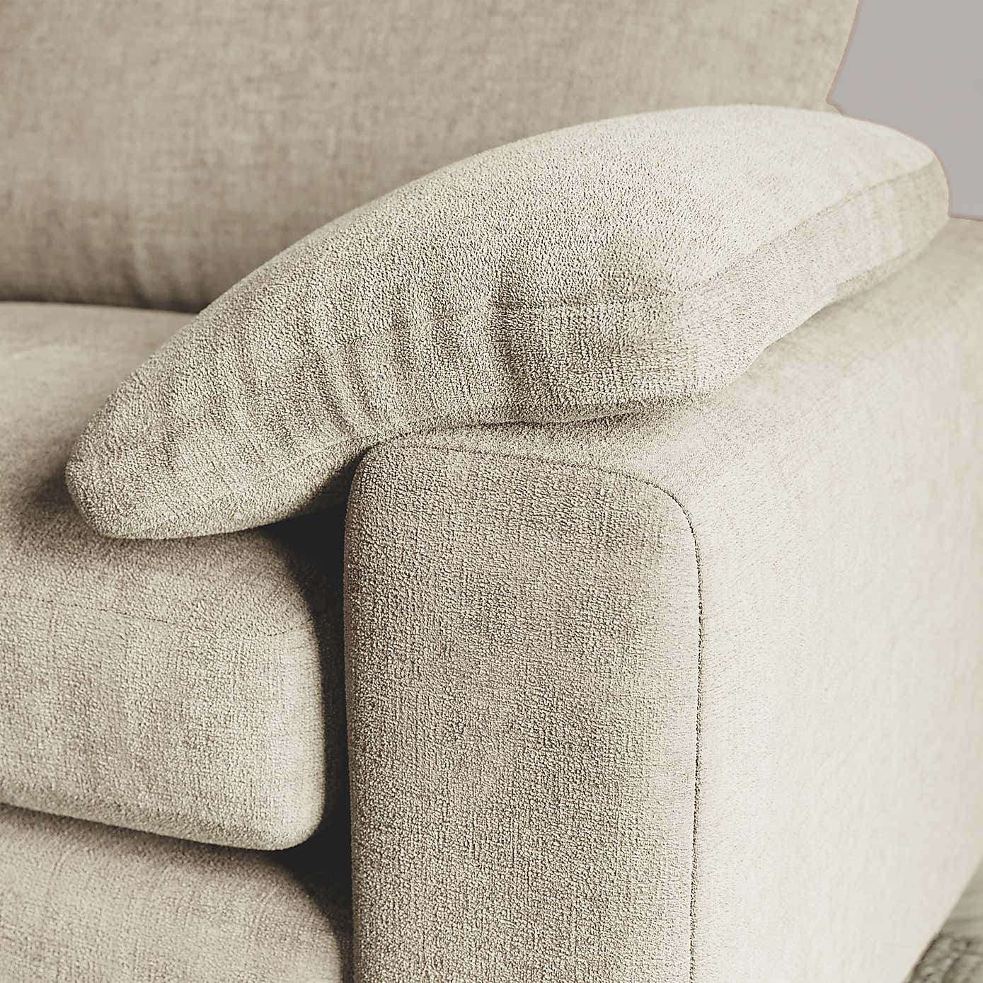 Magnus Soft Textured Chenille Snuggle Sofa