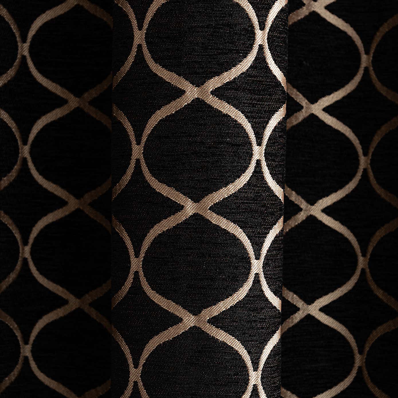 Chenille Ogee Eyelet Curtains