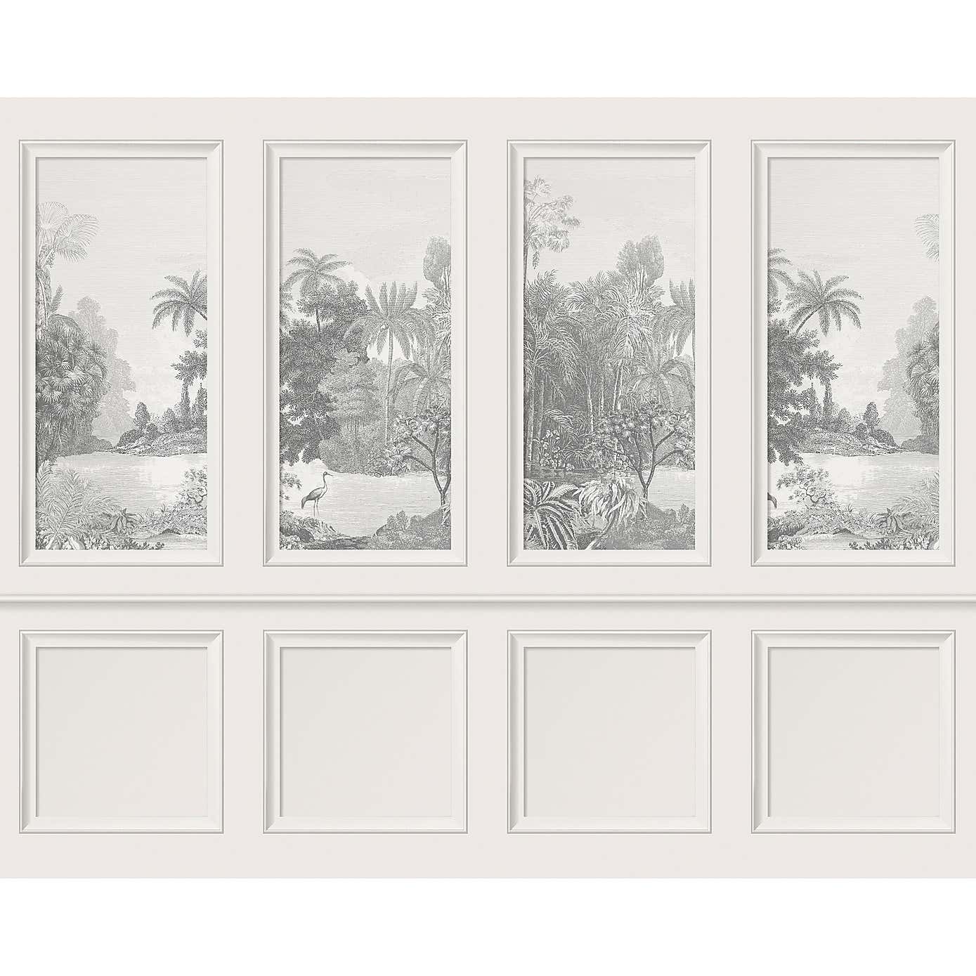 Vintage Tropical Pannelled Wall Mural