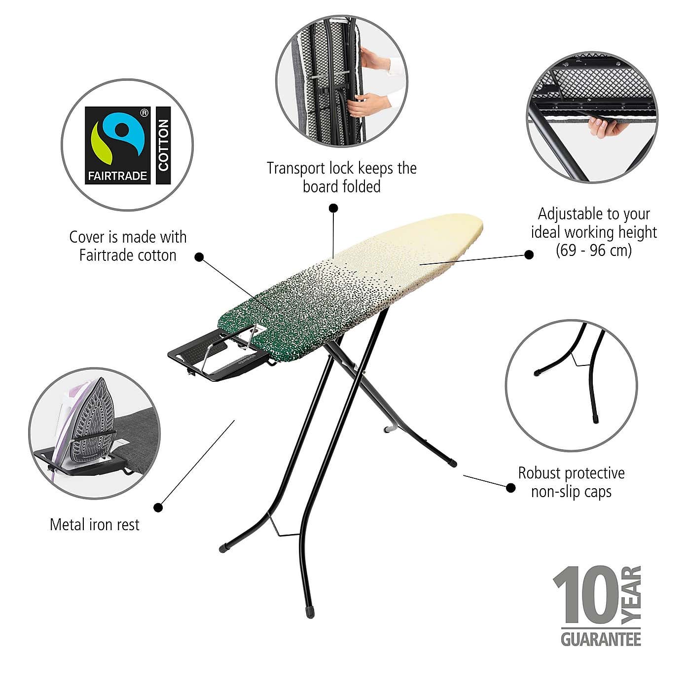 Brabantia New Dawn Green Ironing Board