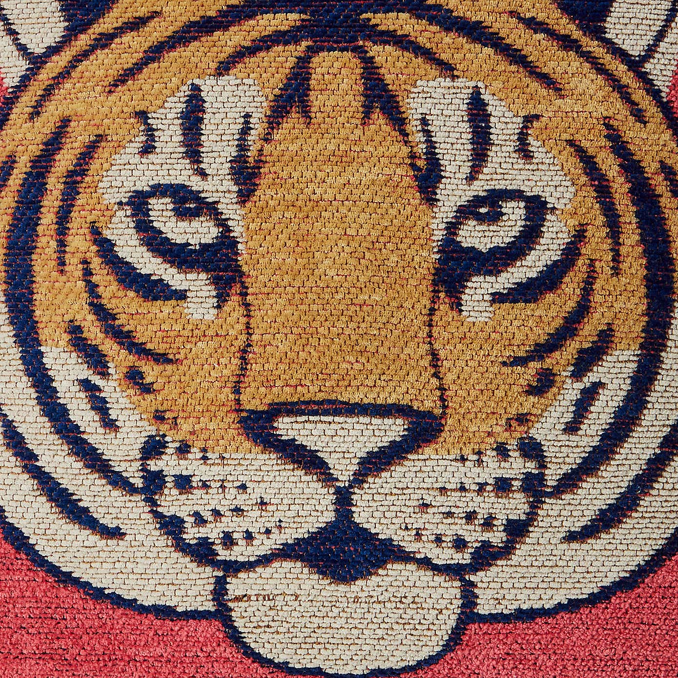 Woven Chenille Tiger Cushion