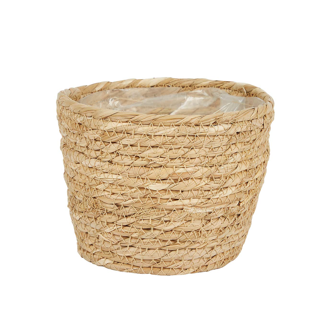 Woven Plant Pot Natural Medium
