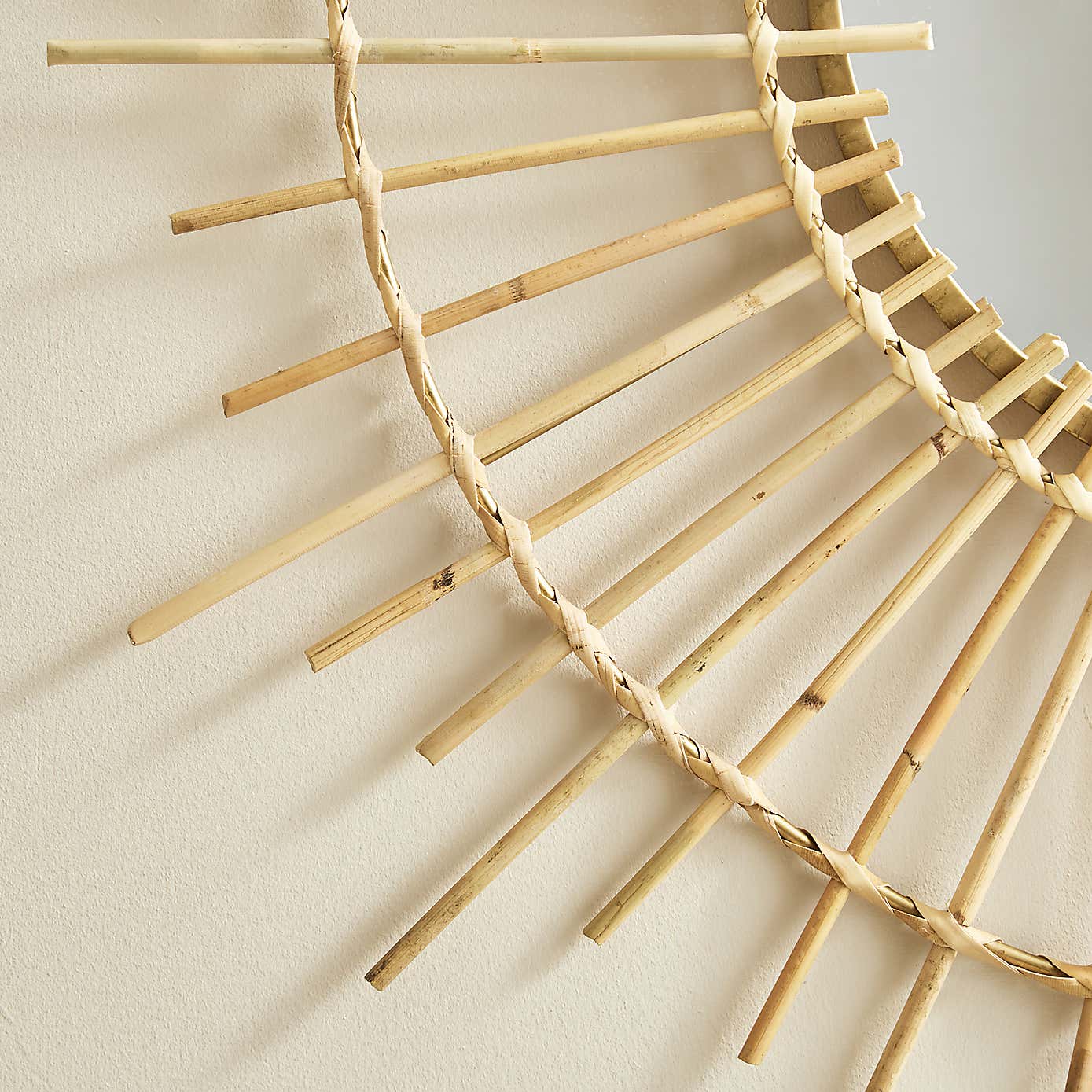 Bamboo Round Wall Mirror