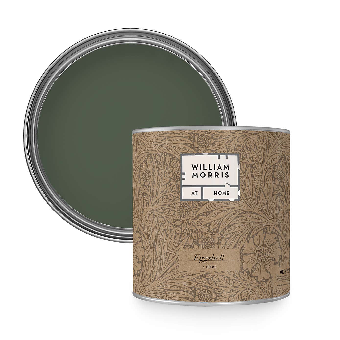 William Morris At Home Olive Character Eggshell Paint