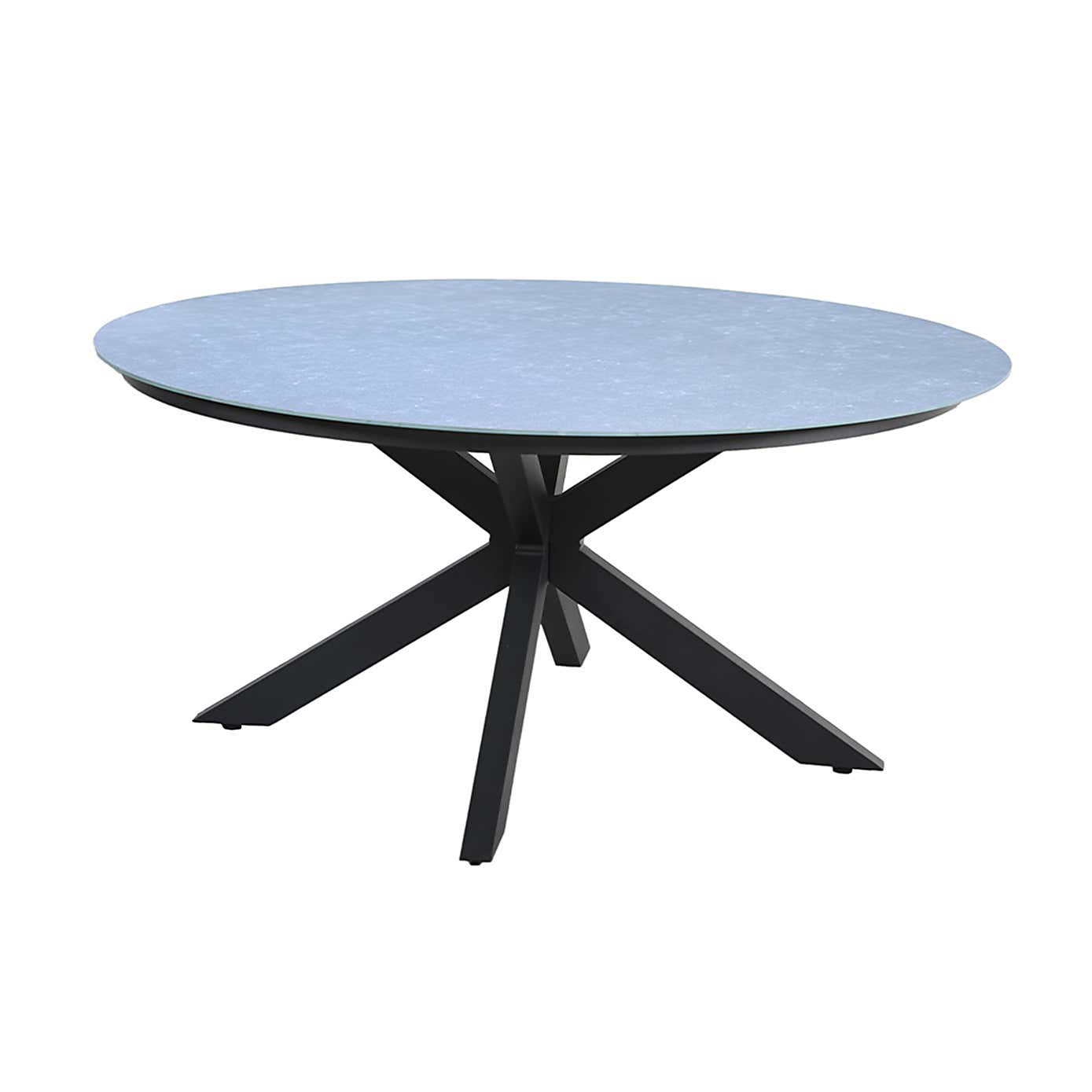 A.Mir Aspen Ceramic Top Outdoor Dining Table with 6 Chairs