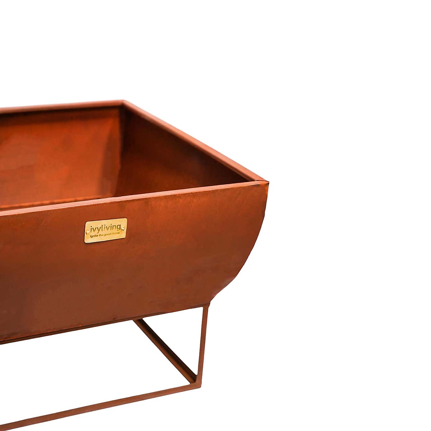 Outdoor Windermere Rust Iron Firebowl