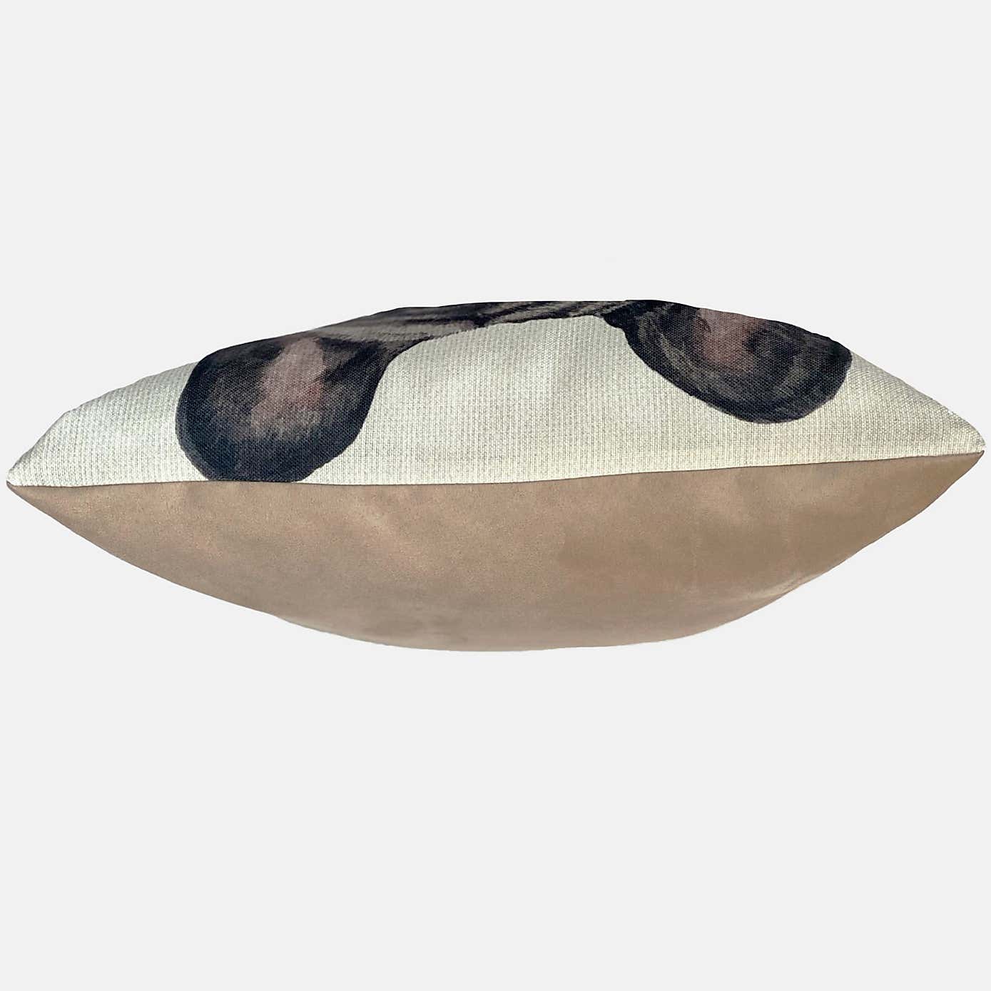 Christine Varley French Bulldog Black Square Cushion