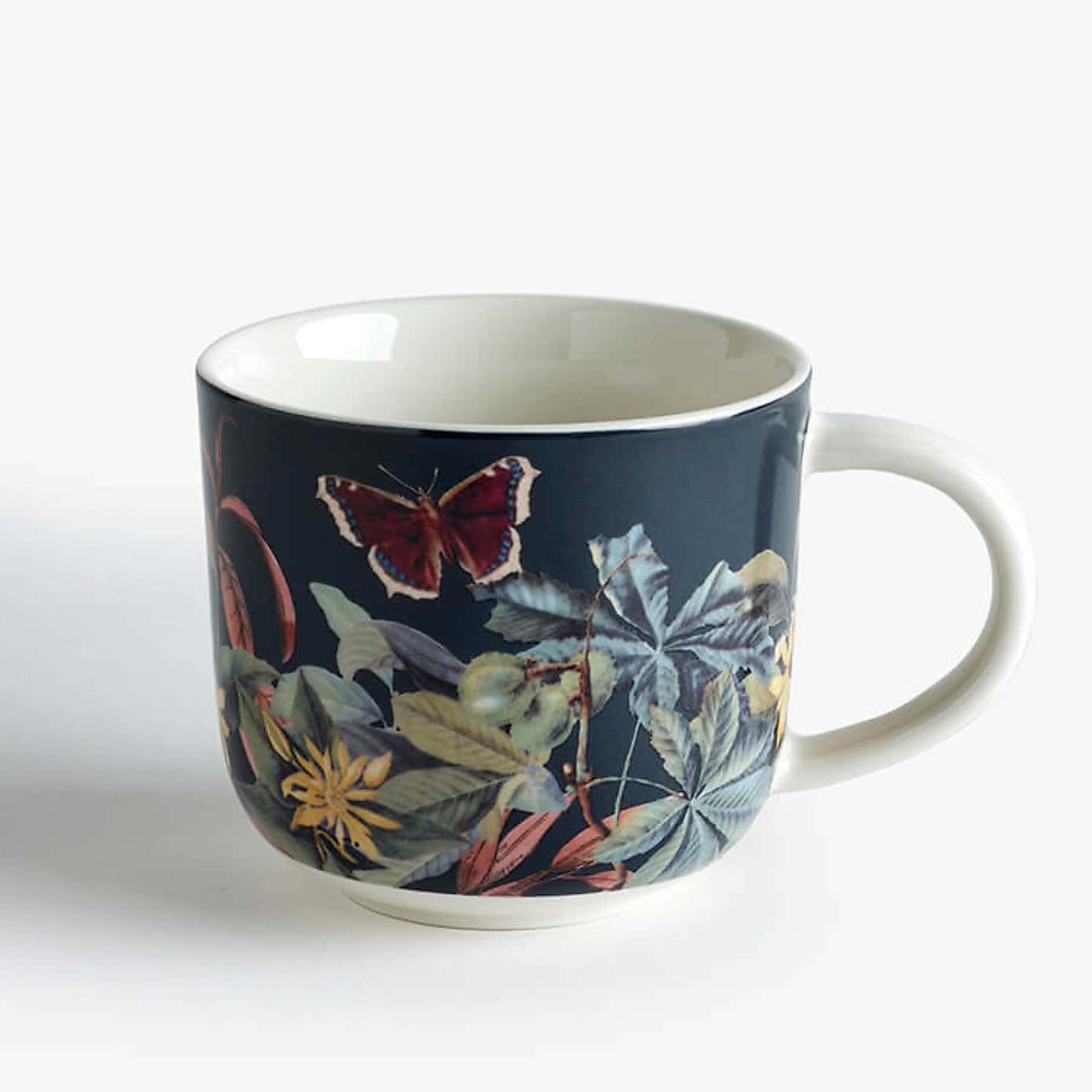 Set of 2 Kew Midnight Floral Mugs