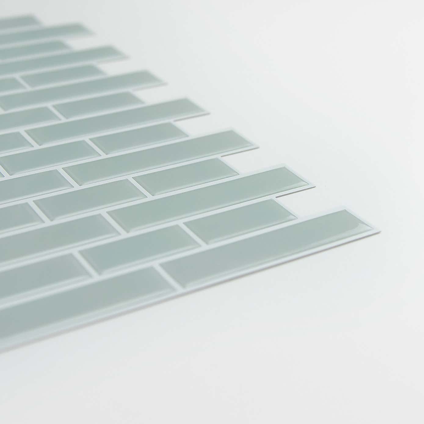 InHome Sea Glass Self Adhesive Backsplash Tiles