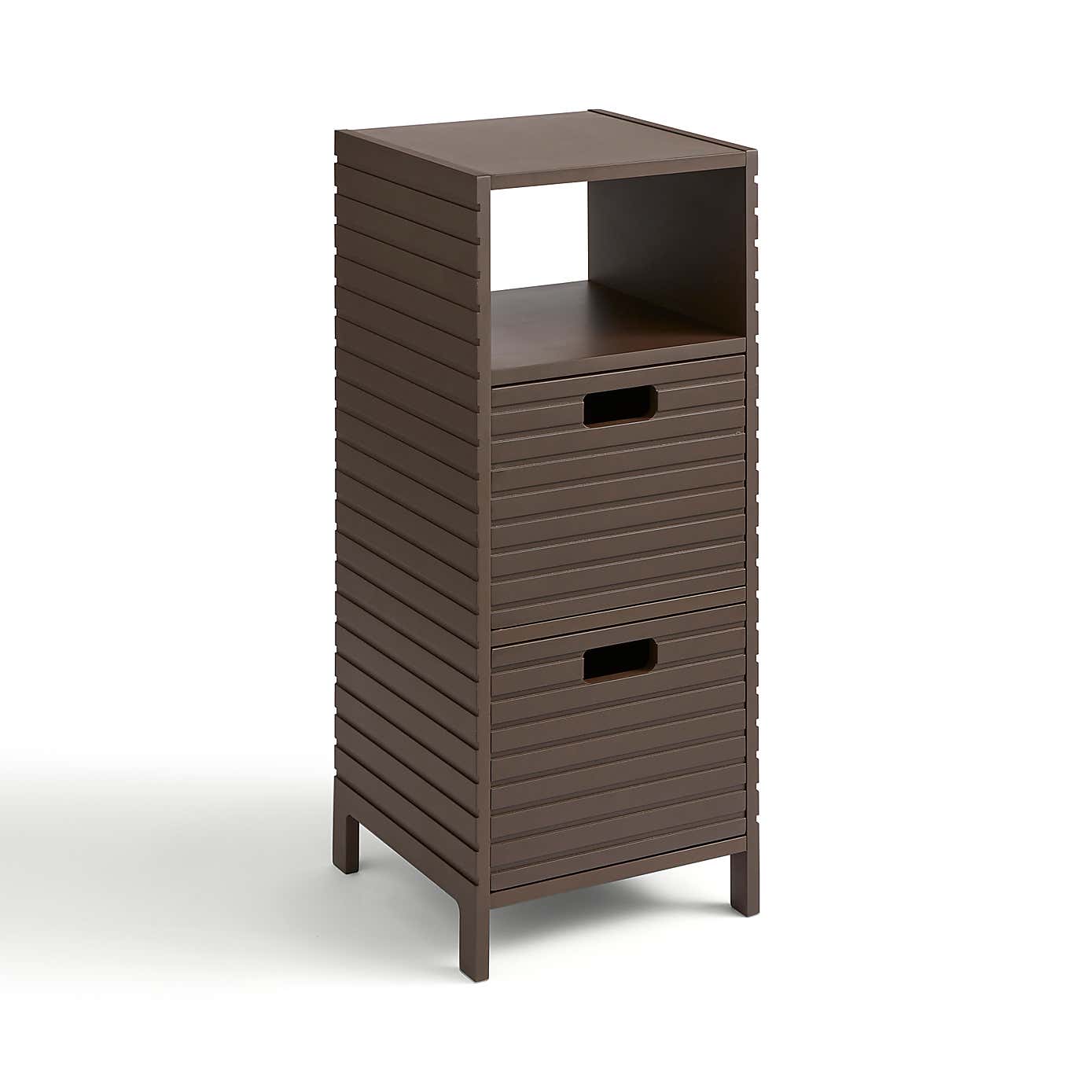 Chocolate Bathroom Cabinet with Drawers