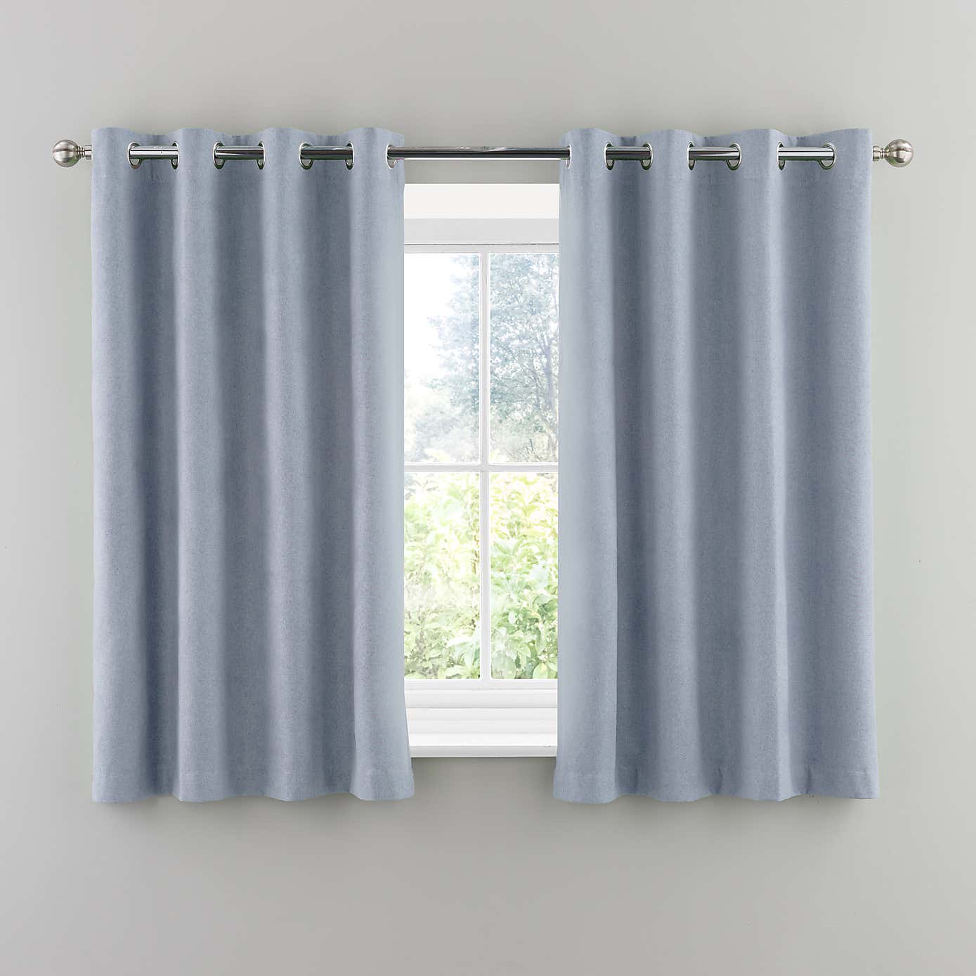 Luna Brushed Blackout Eyelet Curtains