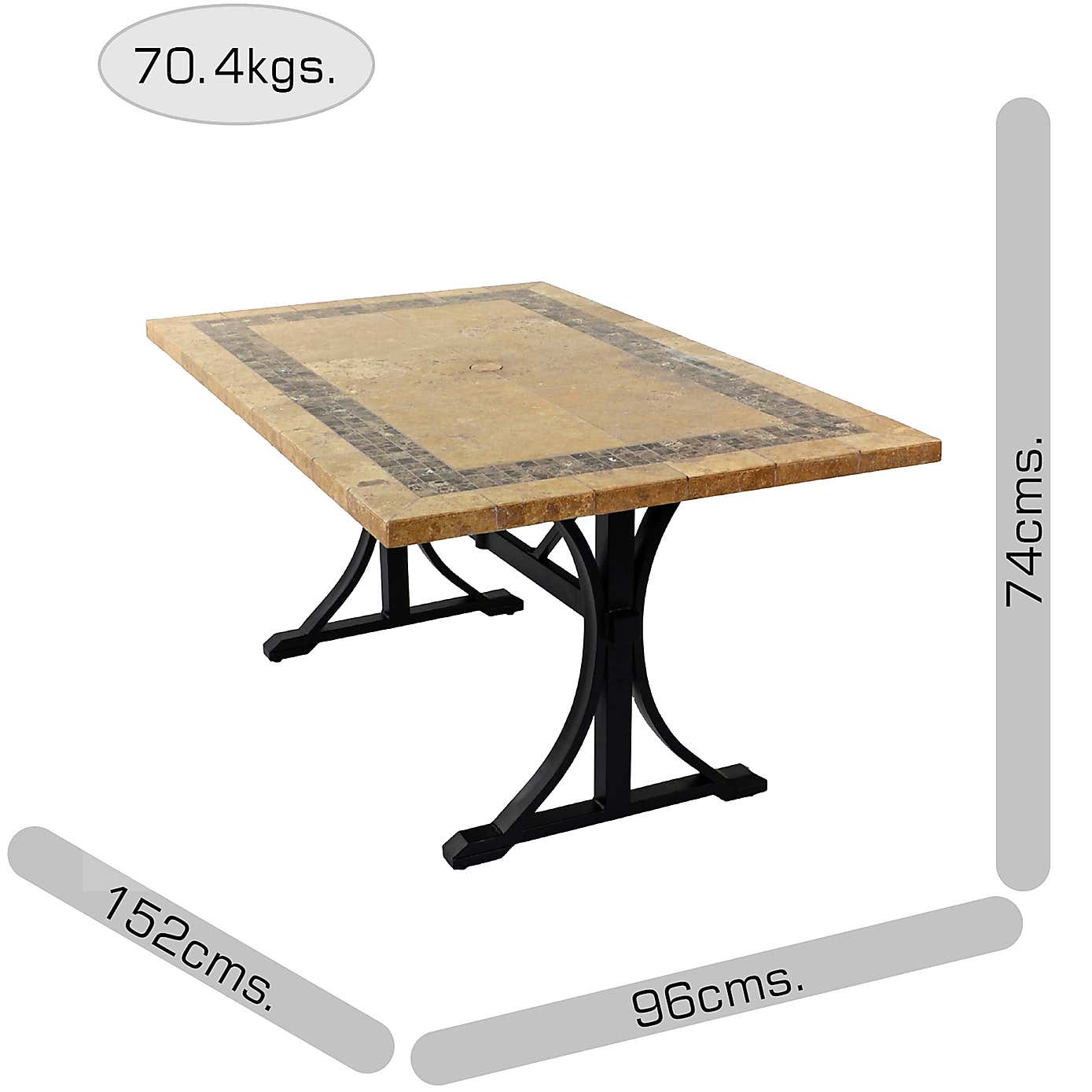 Byron Manor Chicago Rectangular Dining Table