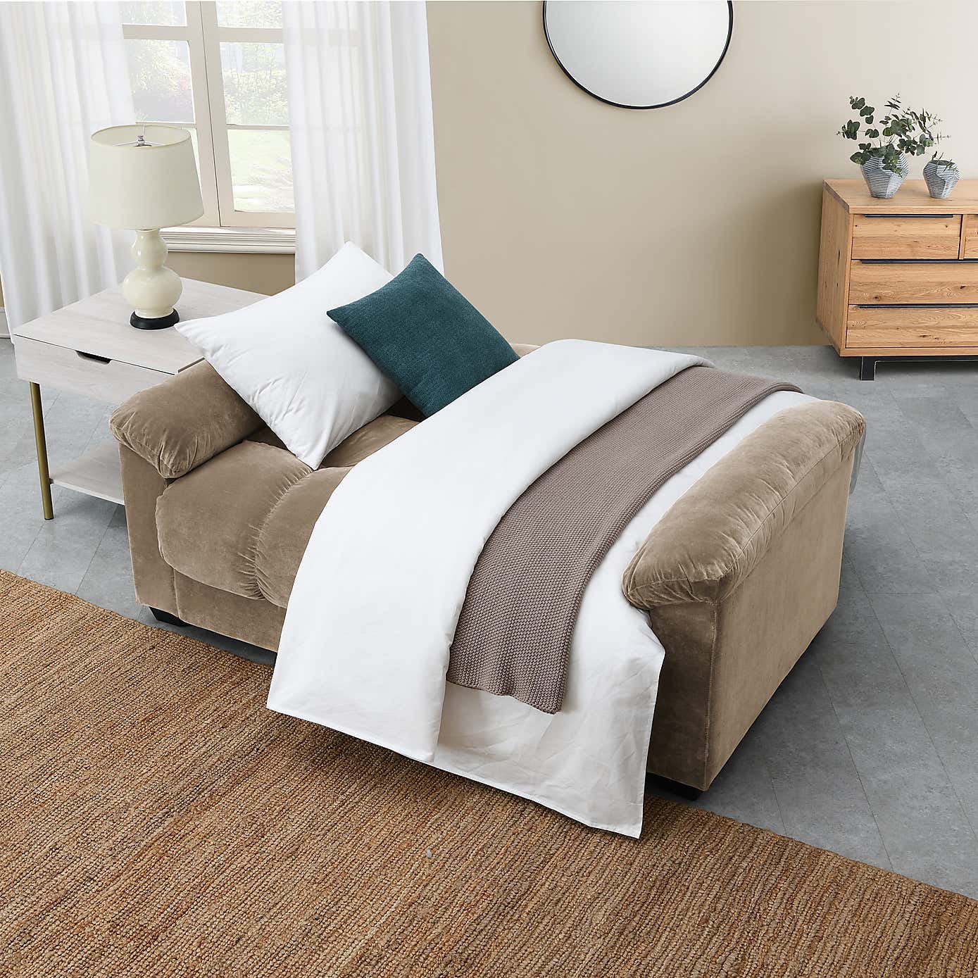 Margo Velvet 2 Seater Sofa Bed