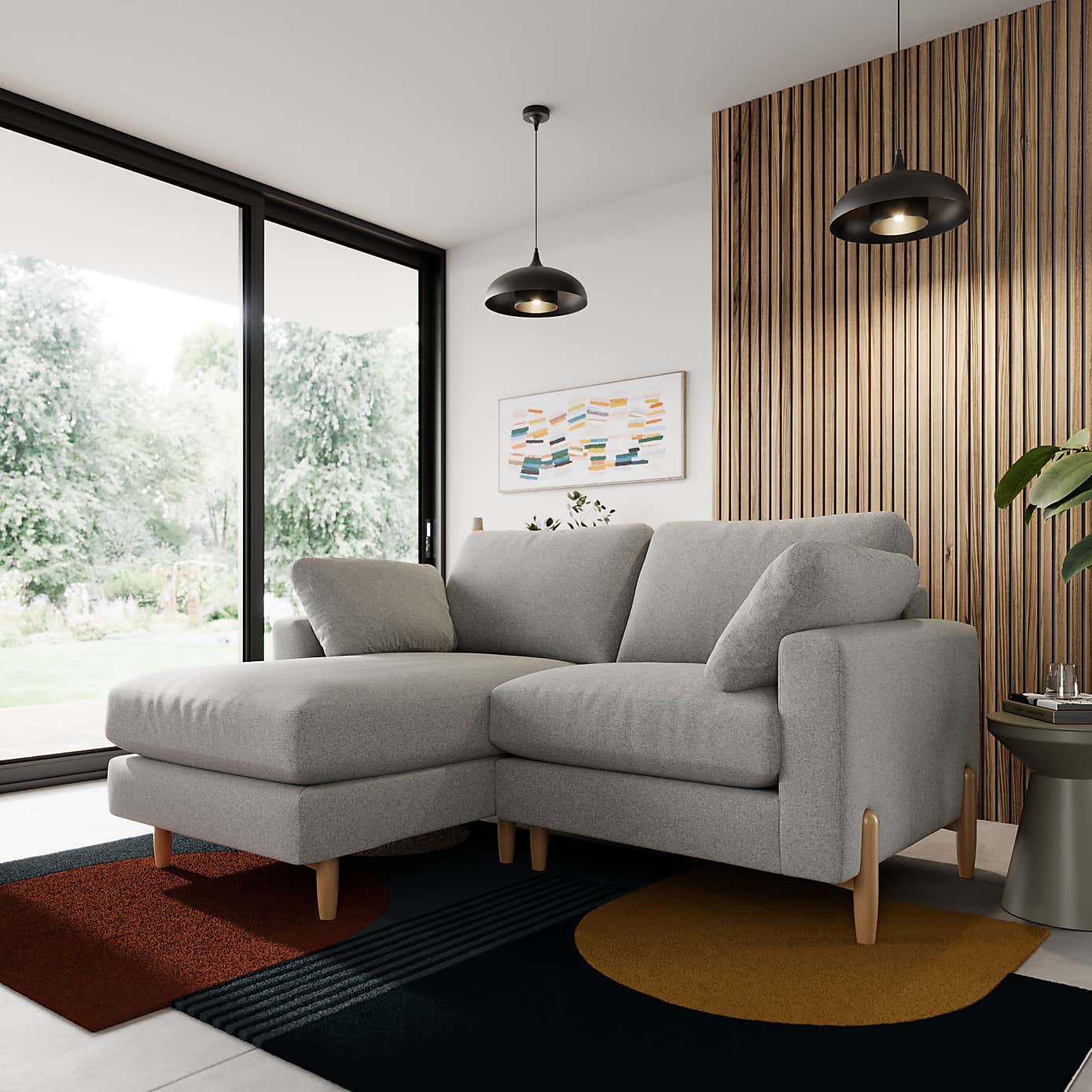 Apollo Soft Texture Corner Chaise Sofa