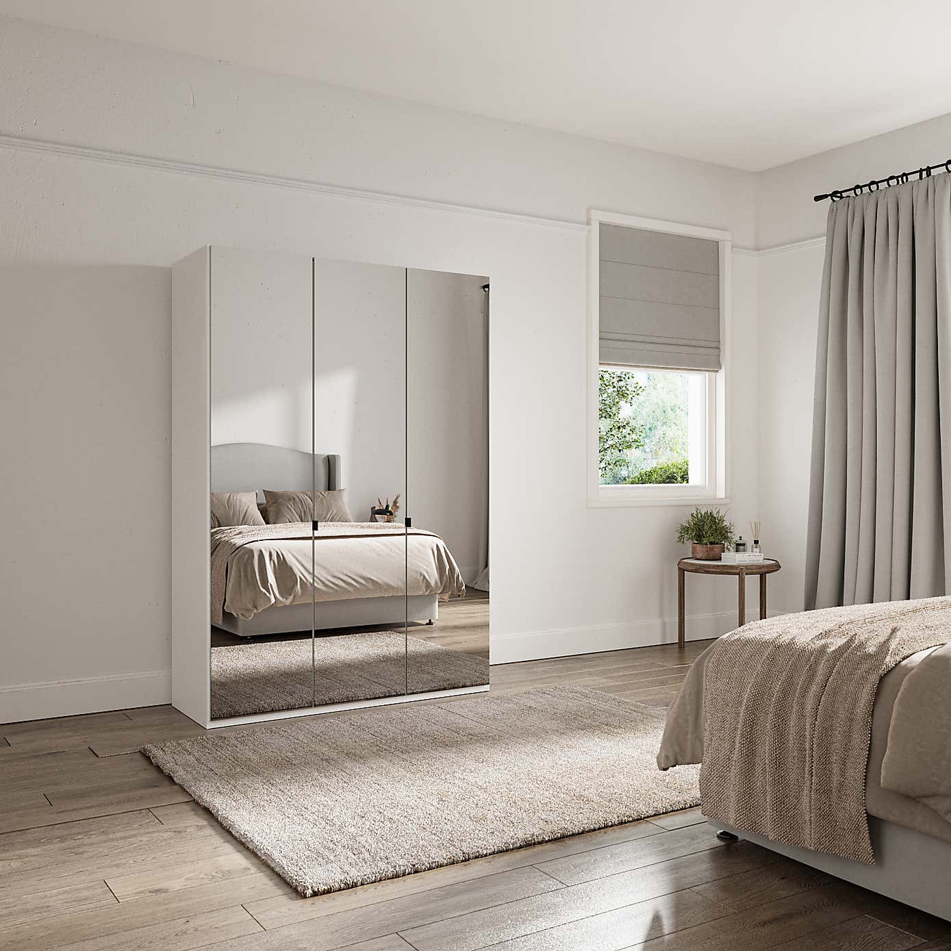 Wiemann Kahla 3 Door Mirrored Wardrobe