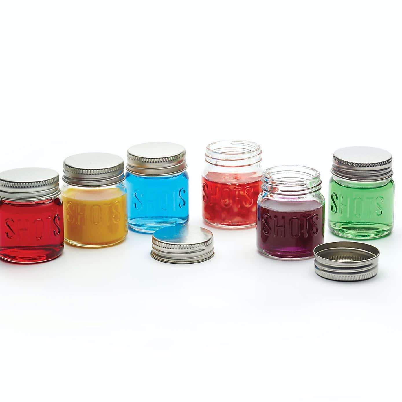 BarCraft Set of 6 Mini Drinks Jars