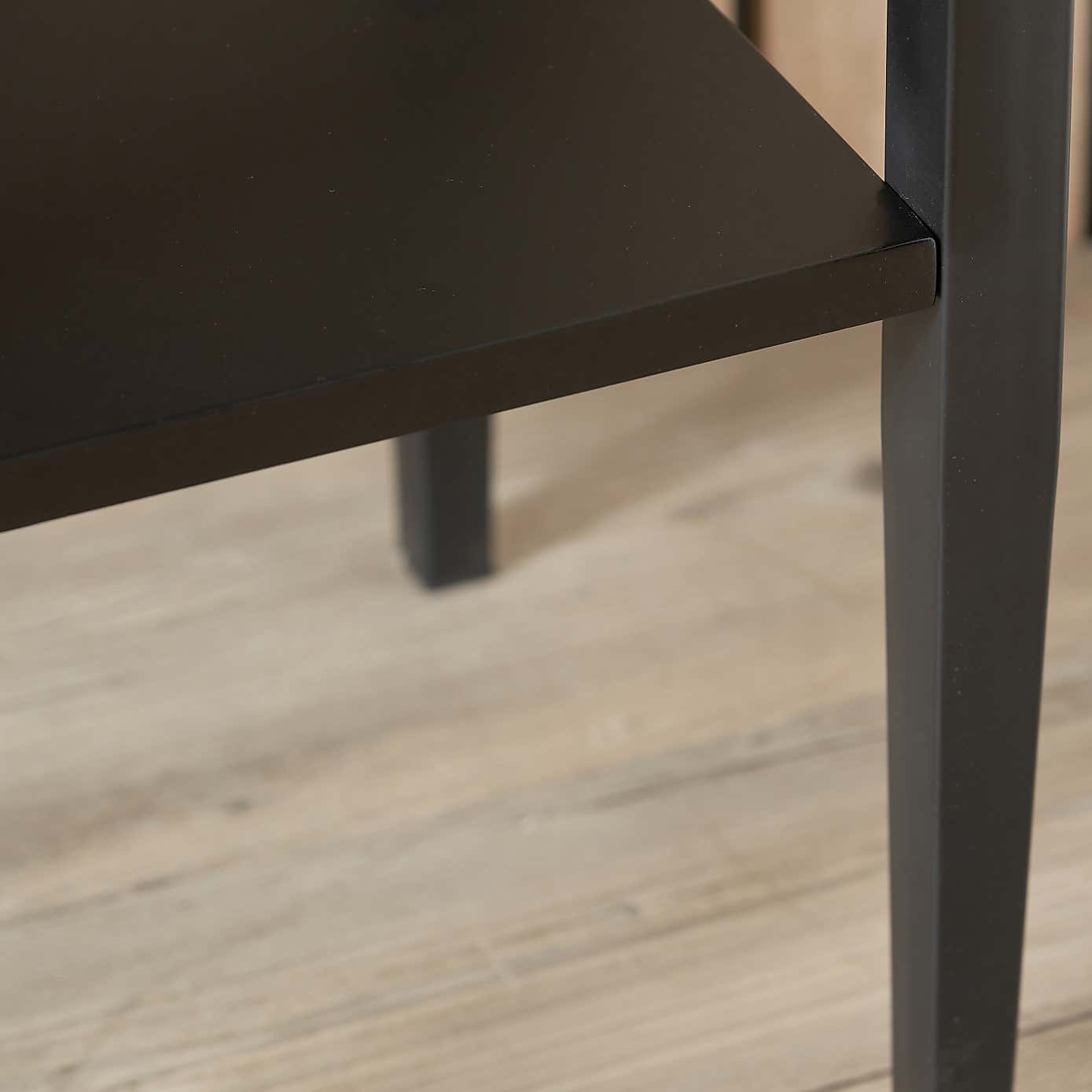 Marnie Console Table, Black Wood