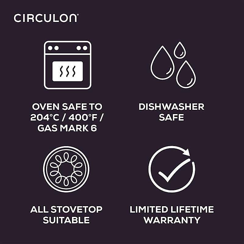 Circulon Scratch Defense Extreme Non-Stick Frying Pan, 25cm