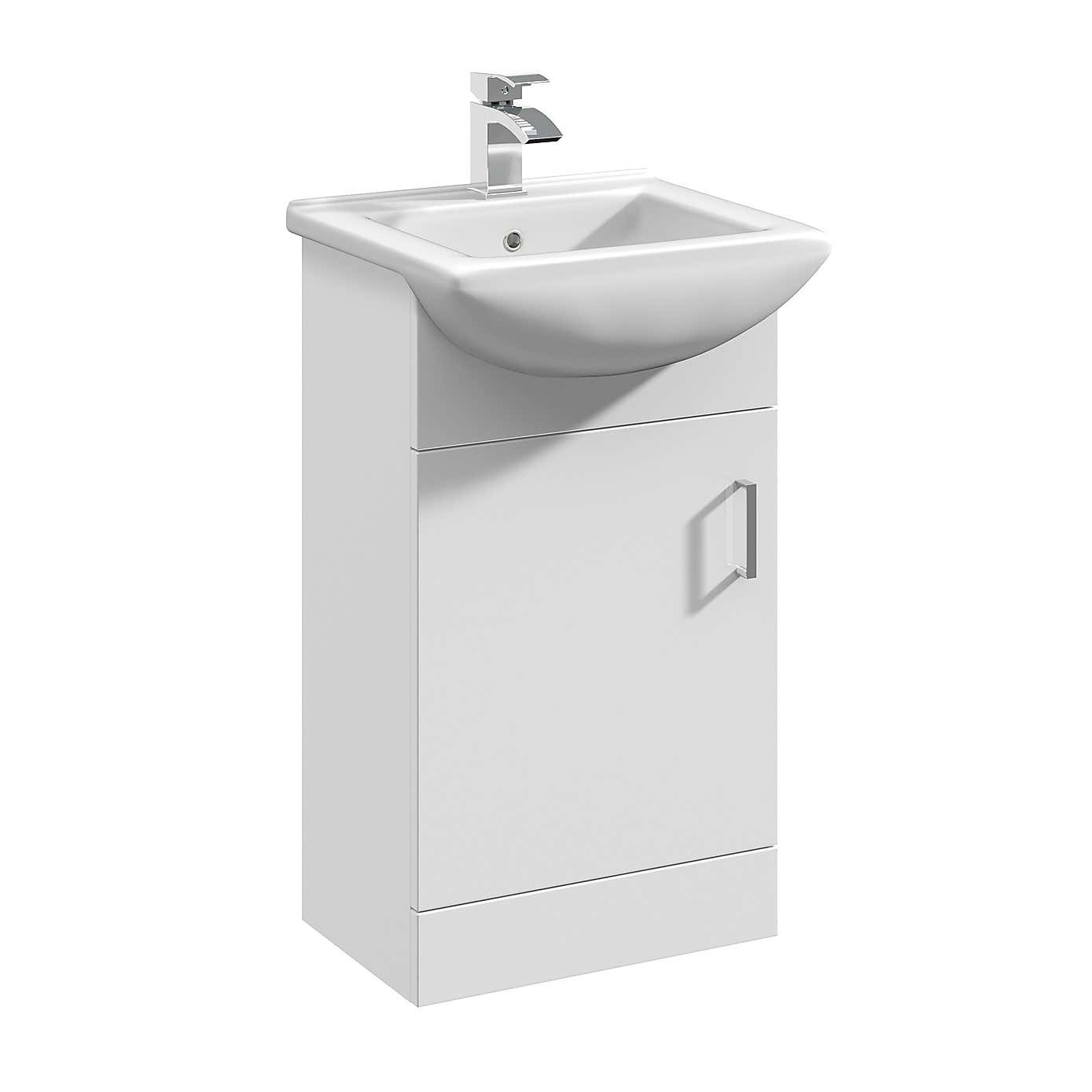 Mayford 1 Door Vanity Unit with Square Basin