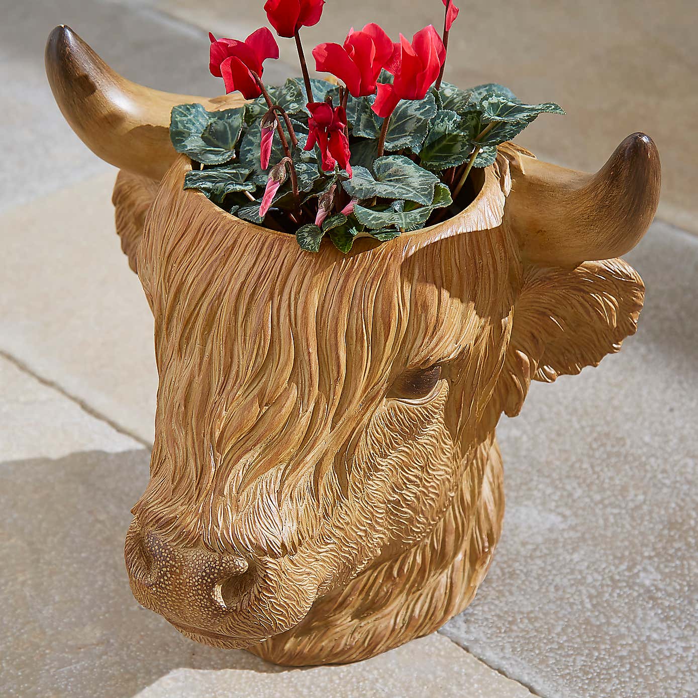 Highland Cow Head Plant Pot