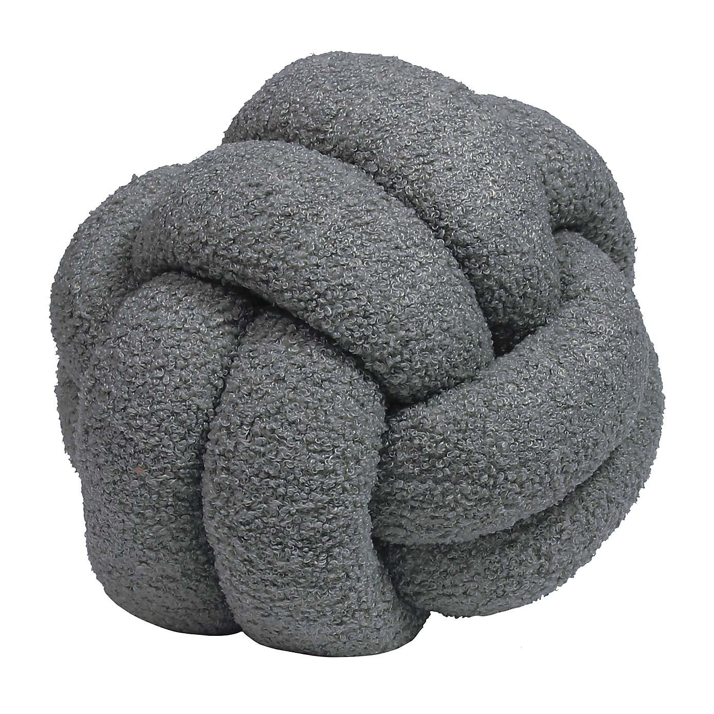 Furn. Boucle Knot Round Cushion
