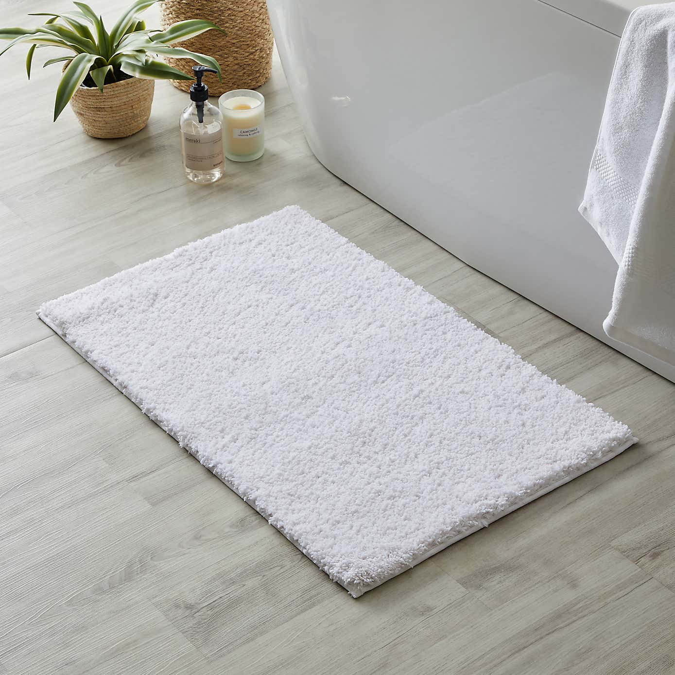 Ultimate 100% Recycled Polyester Anti Bacterial Bath Mat