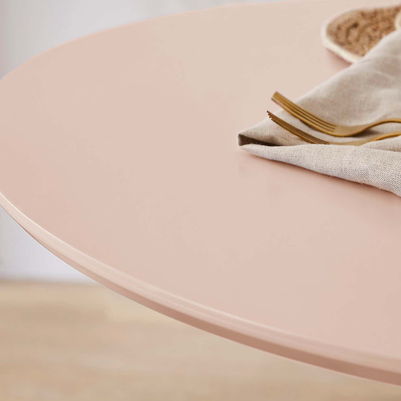 Fifi 4 Seater Round Dining Table, Pine Wood