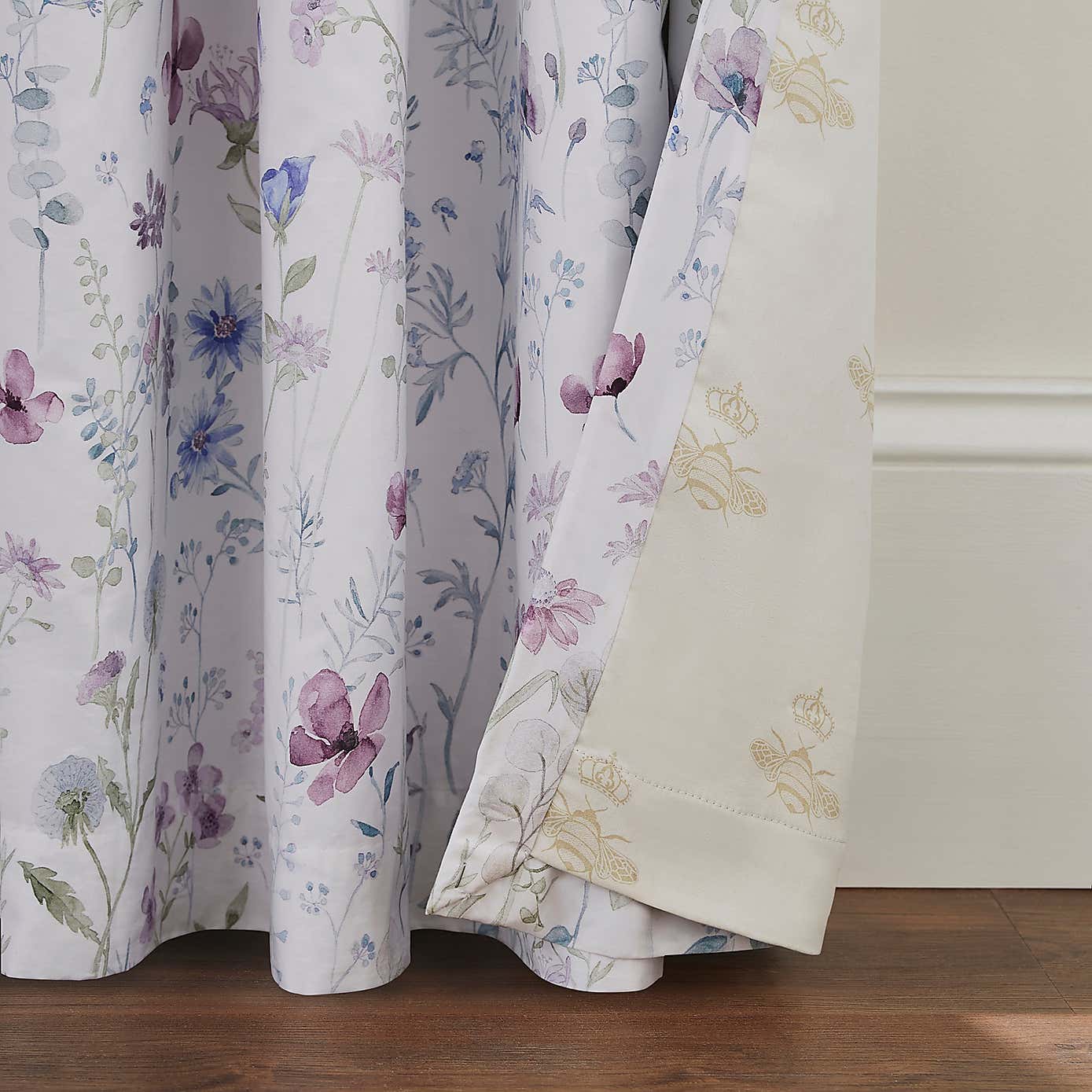 Dorma Wildflower Blackout Pencil Pleat Curtains