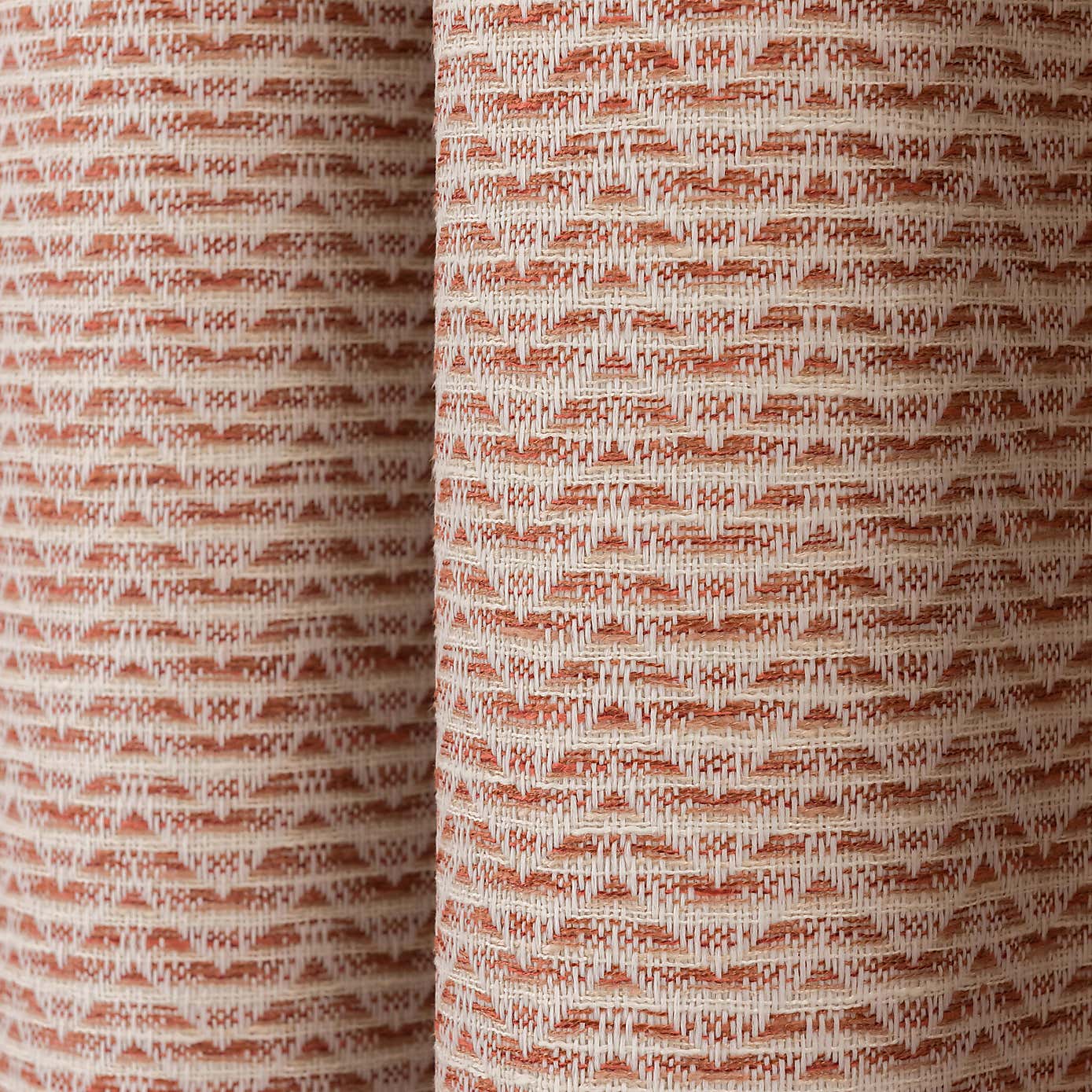 Frankie Herringbone Blackout Eyelet Curtains