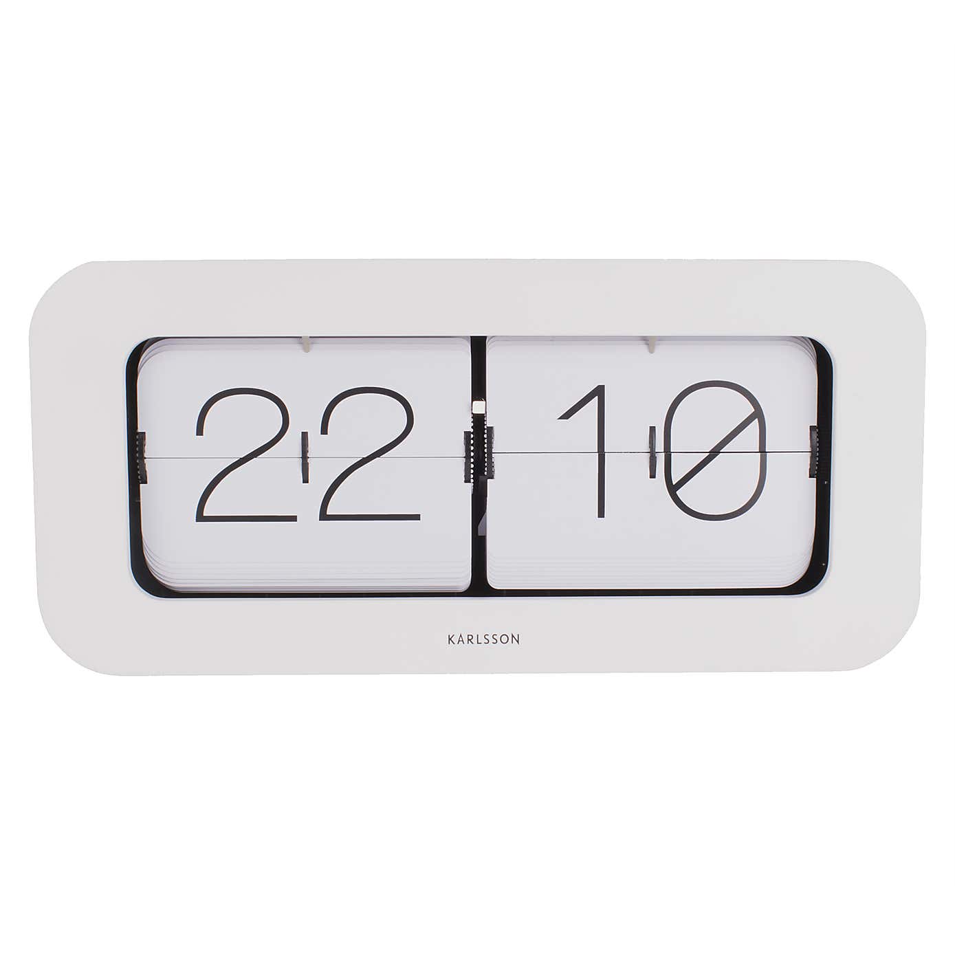 Karlsson Matiz Bamboo Flip Mantel Clock