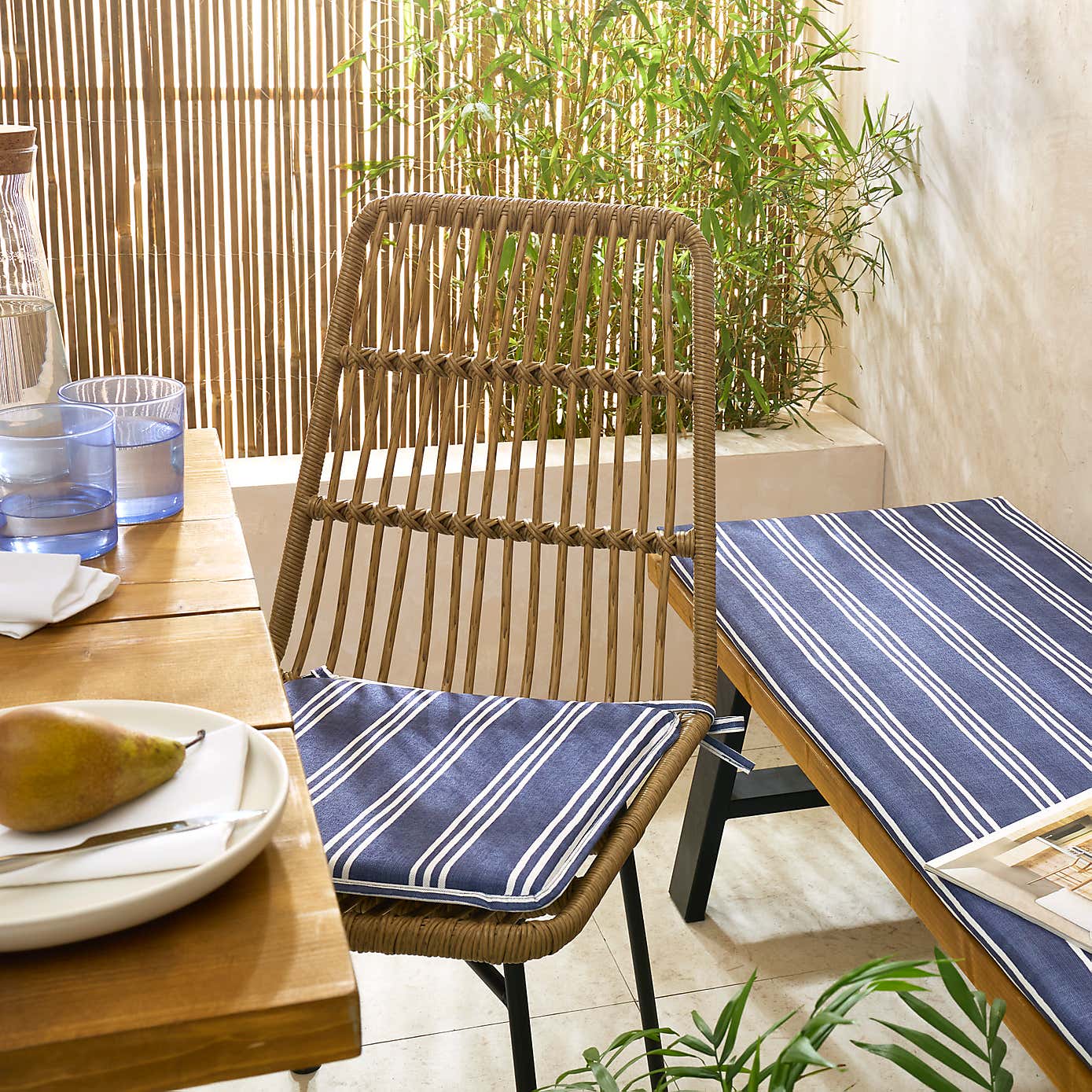 Set of 2 Water Resistant Seat Pads