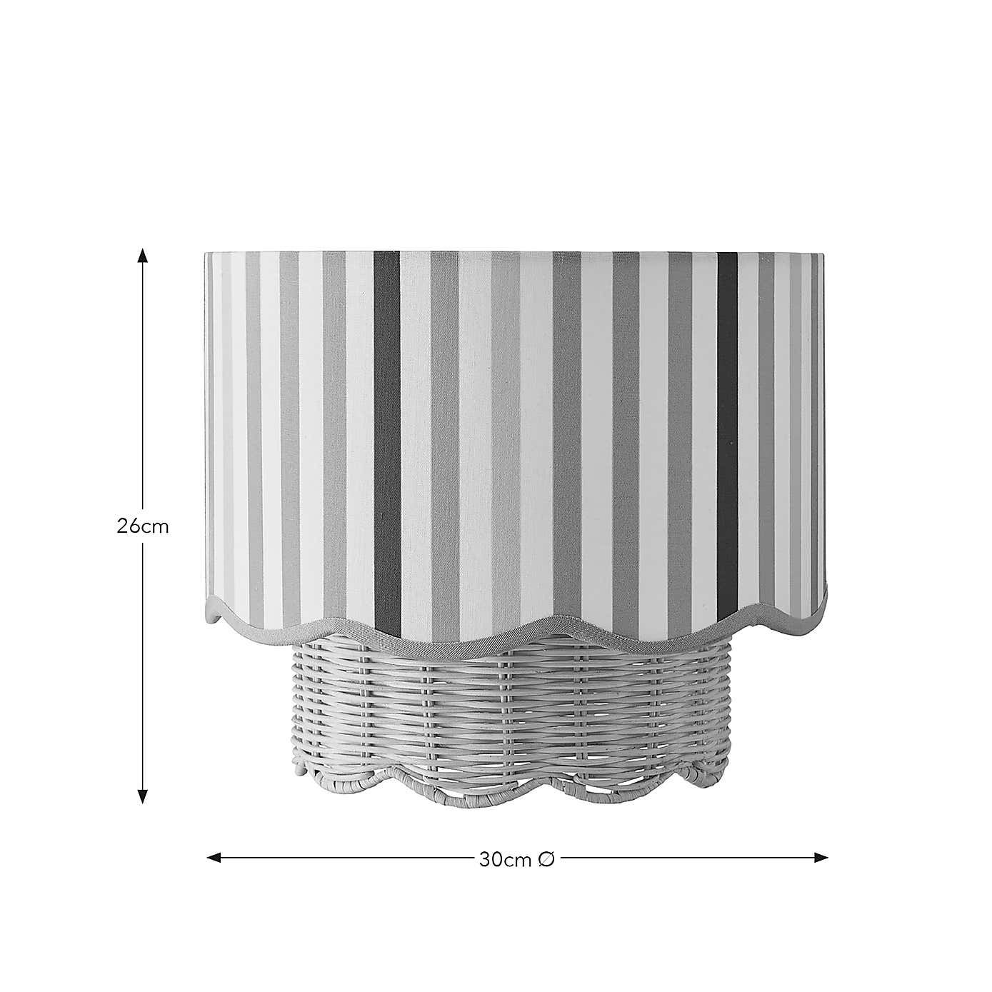 Rainbow Scallop Easy Fit Pendant Shade